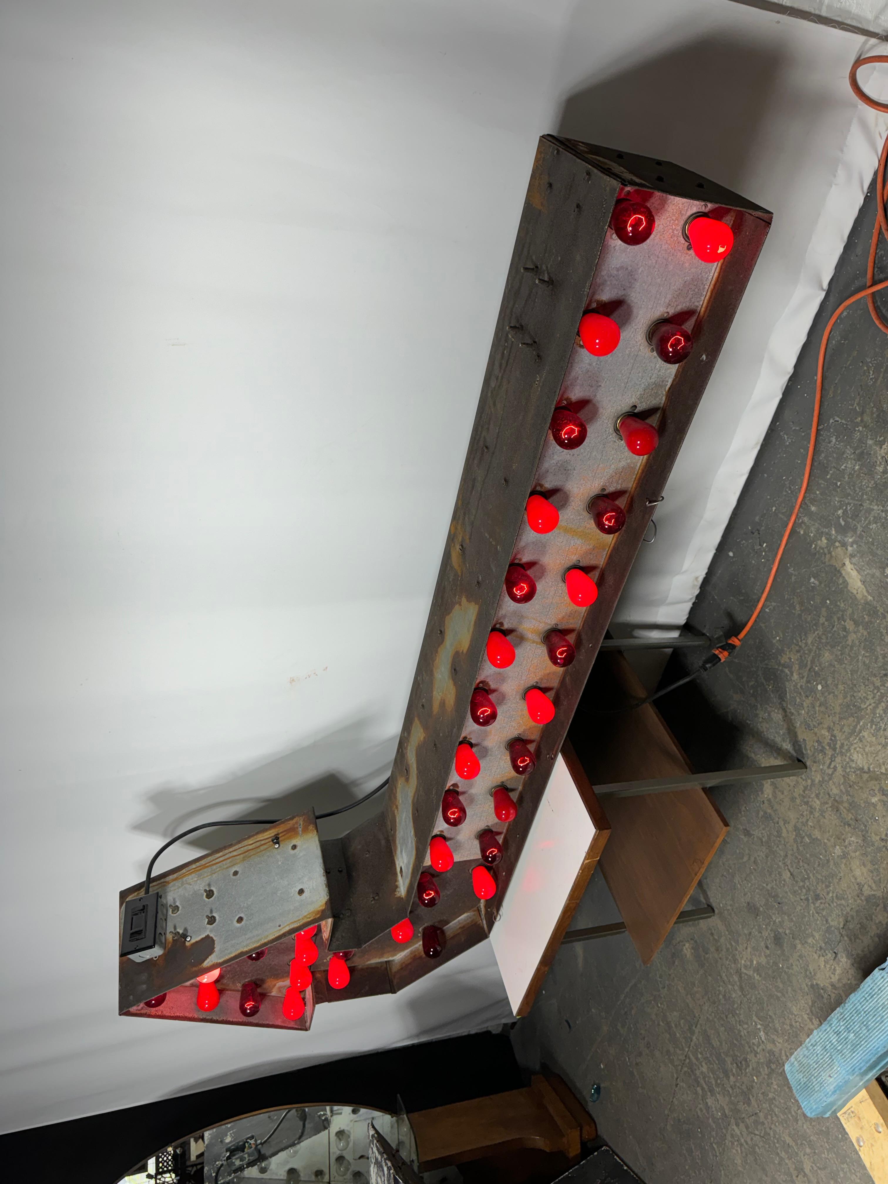 Industrial Antique Double Sided Chasing Lights 