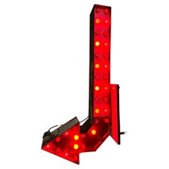 Vintage Double Sided Chasing Lights "ARROW" sign / marquee.. CARNIVAL 