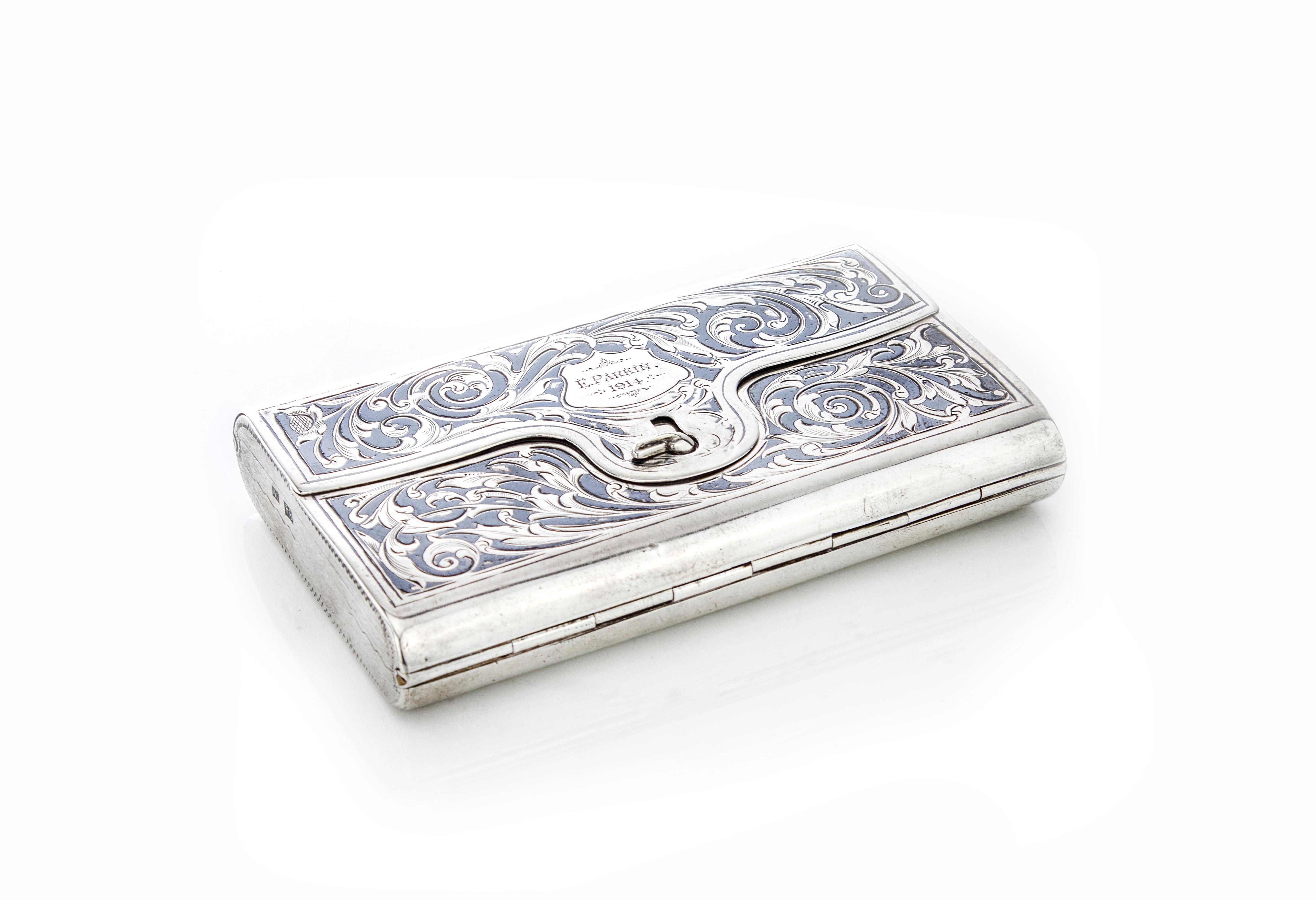 Victorian Antique Double Sided Cigarette Case