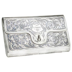 Antique Double Sided Cigarette Case