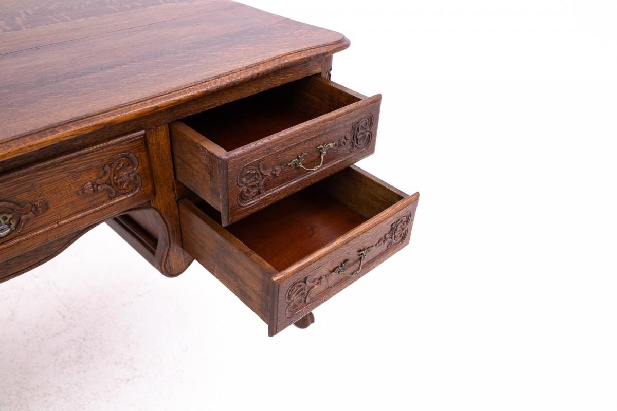 French Antique double-sided desk, France, around 1880. For Sale