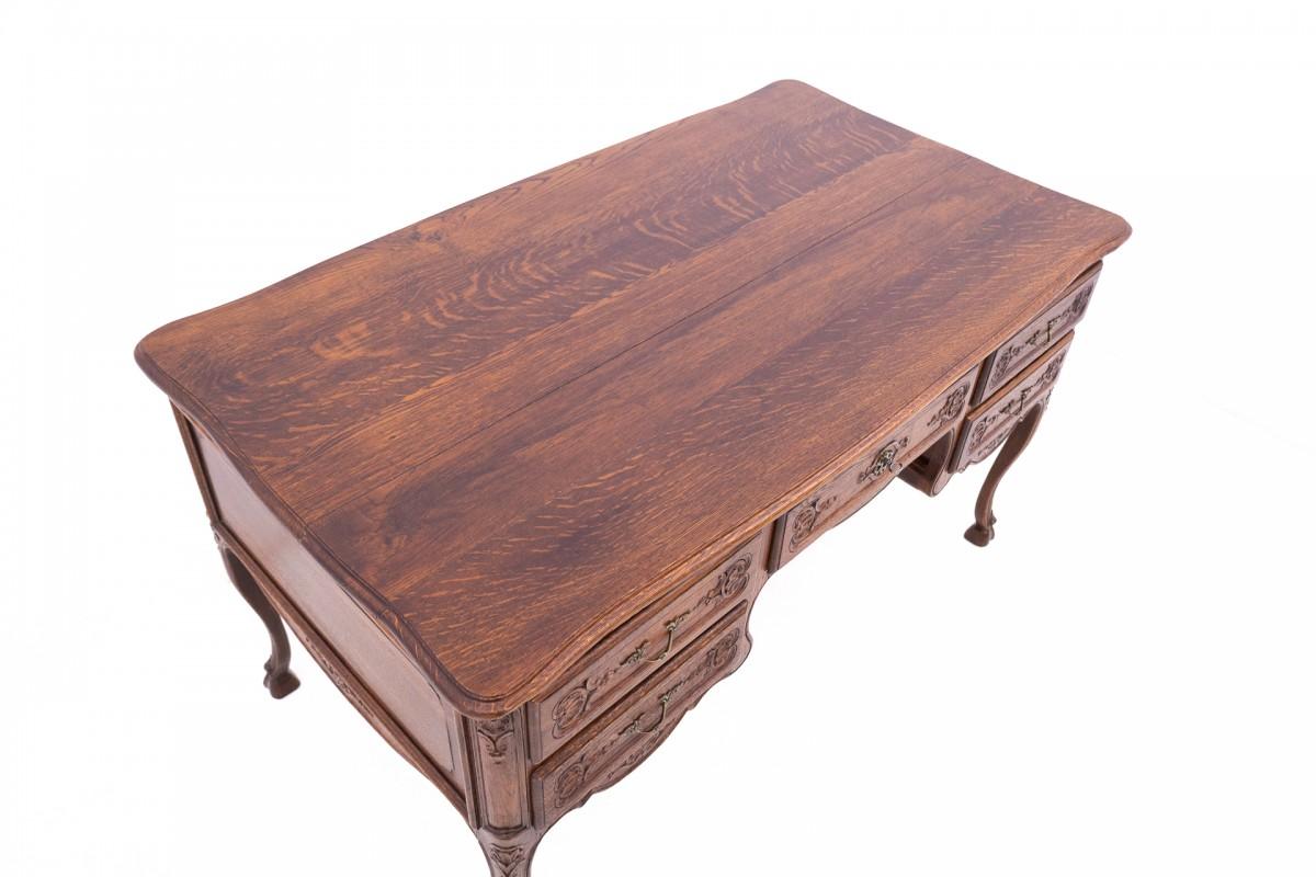 19th Century Antique double-sided desk, France, around 1880. For Sale