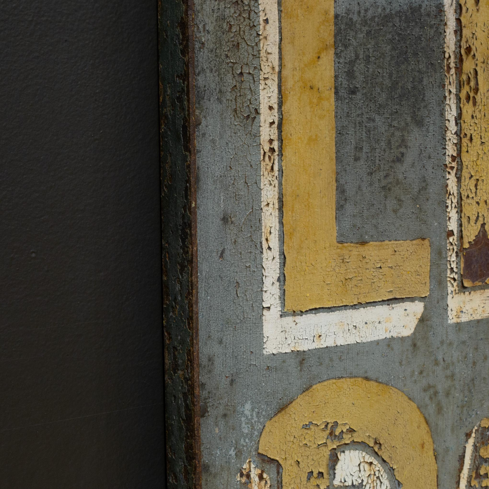 Antique Double Sided Metal French Librairie Papeterie Sign c.1930 5