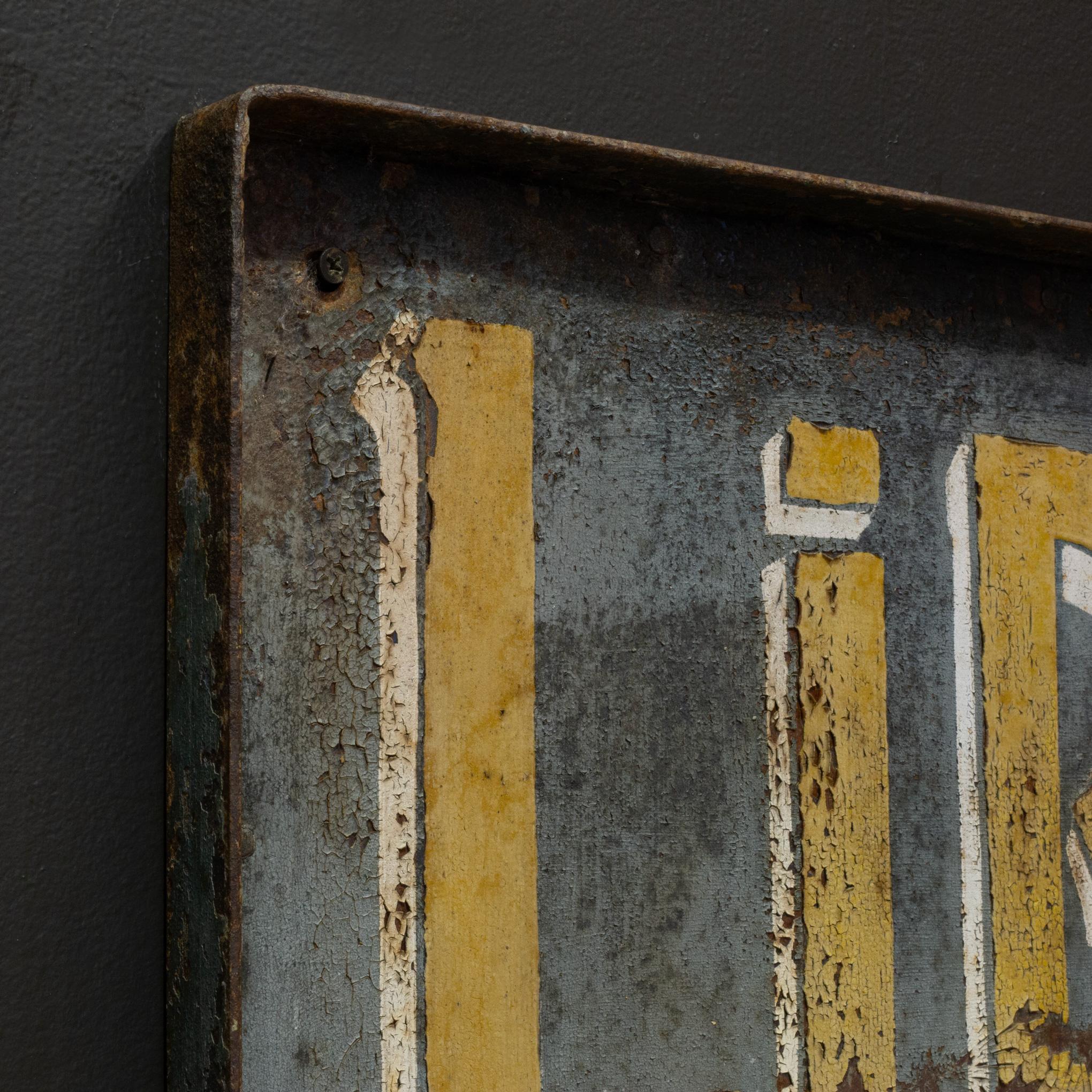 Antique Double Sided Metal French Librairie Papeterie Sign c.1930 7