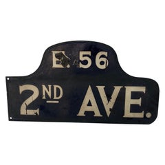 Antique Double-Sided NYC Eastside Street Sign
