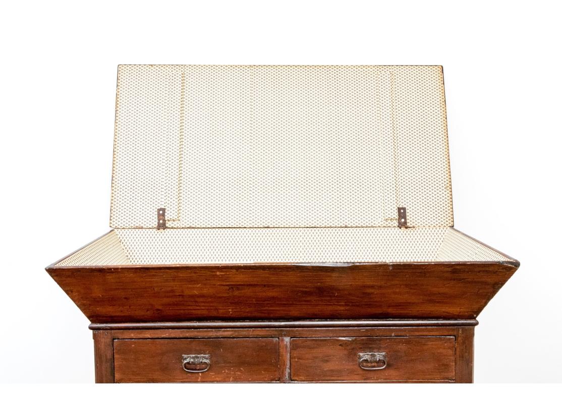 Armoire à bacs à pâte antique en vente 2