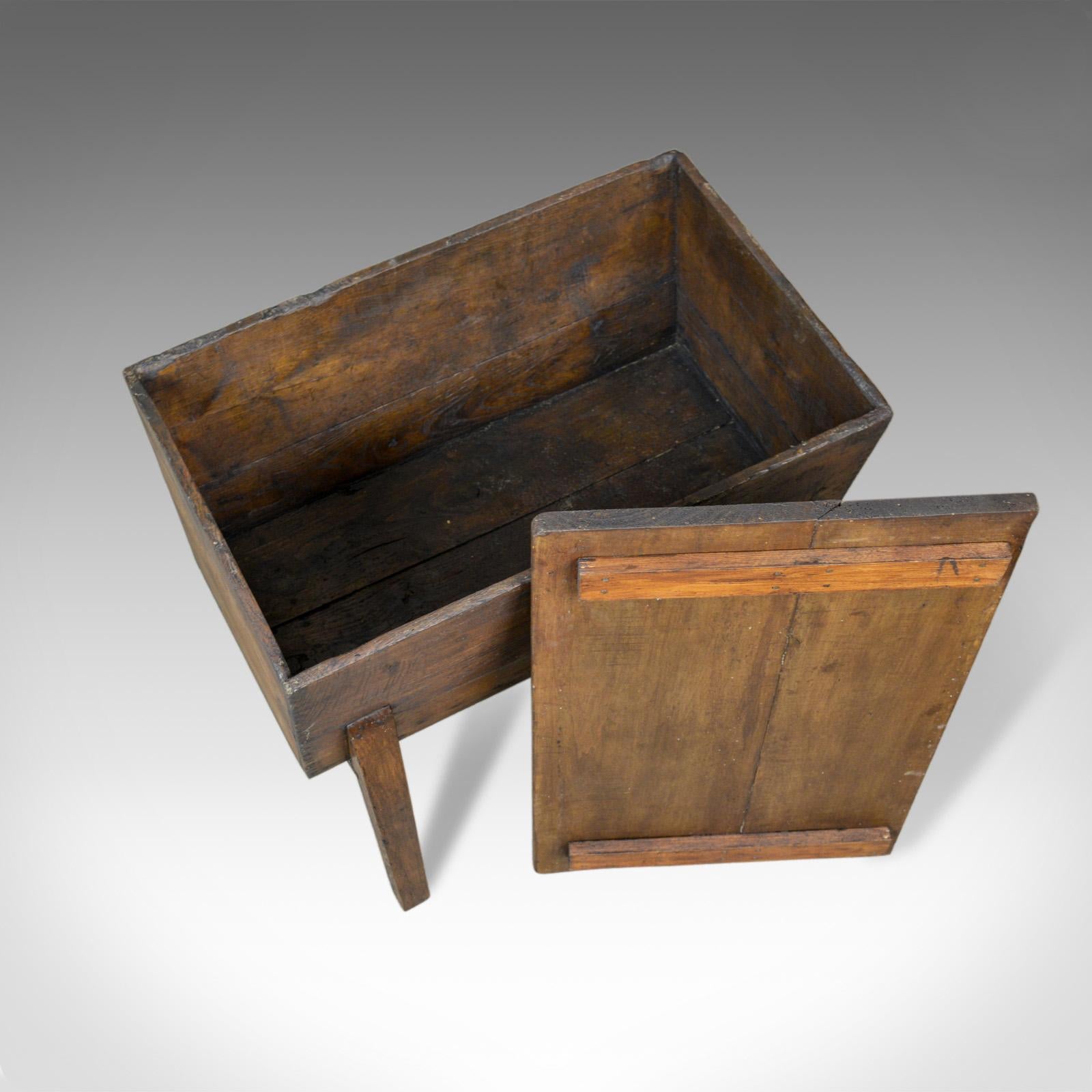 French Provincial Antique Dough Bin, French, Pine, Proving Chest, 19th Century and Later
