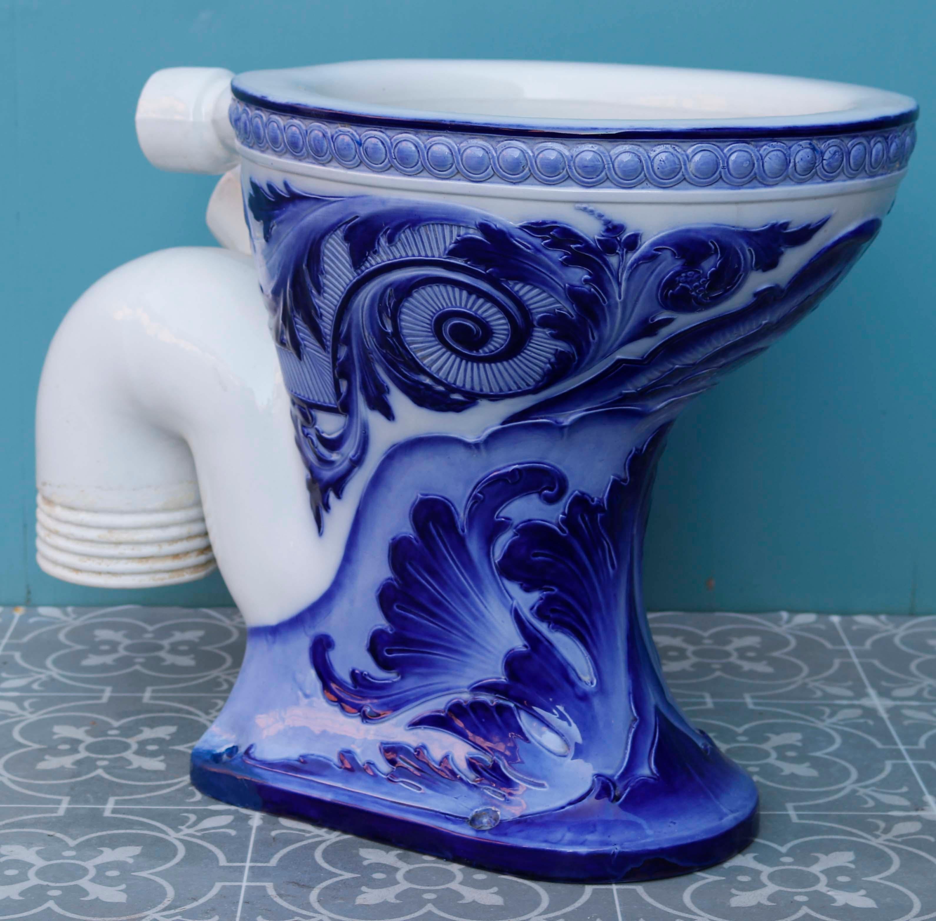 Antique Doulton and Co Glazed Toilet For Sale 2
