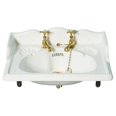 Antique Doulton & Co. Sink with Cast Iron Wall Brackets