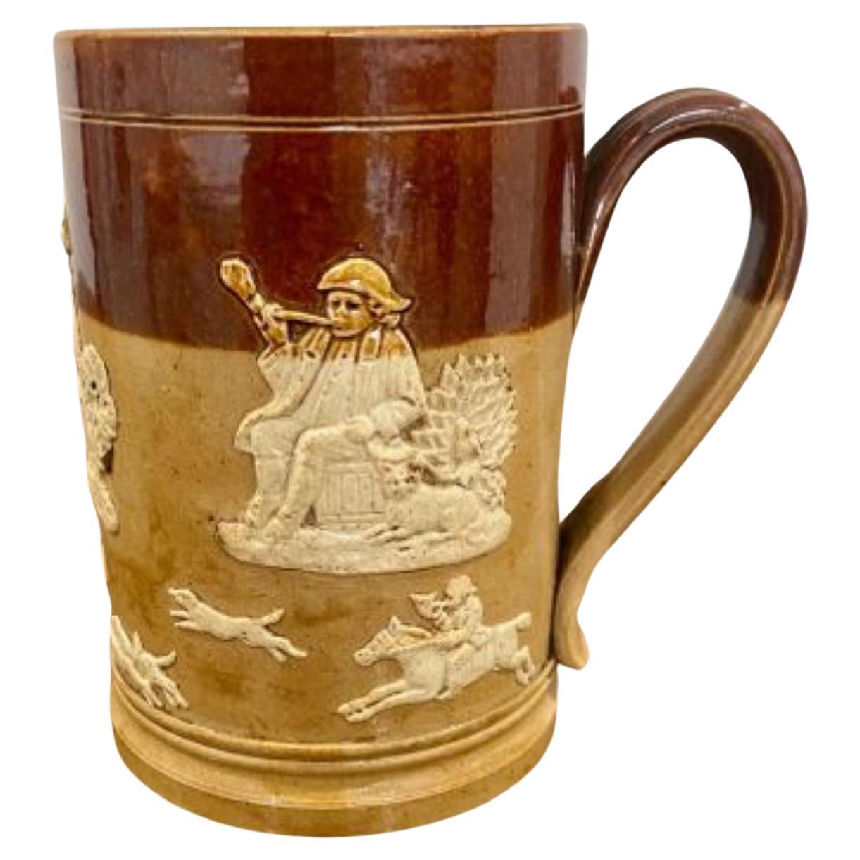 Antique Doulton Lambeth mug For Sale