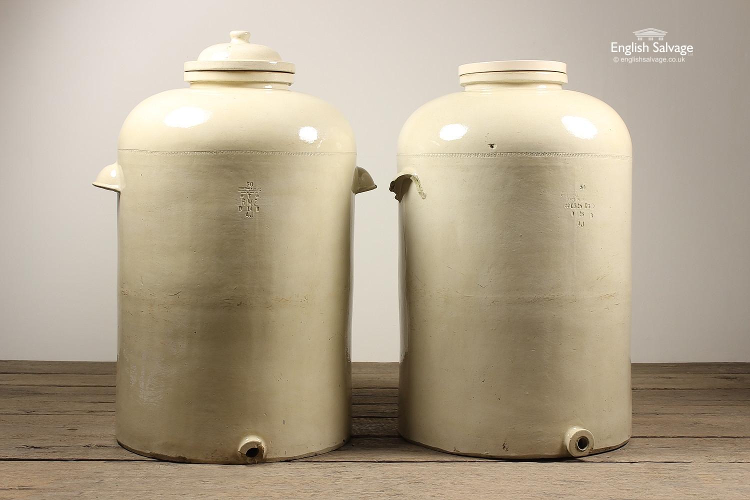 Antique Doulton Stoneware Chemical Jars, 20th Century In Good Condition For Sale In London, GB