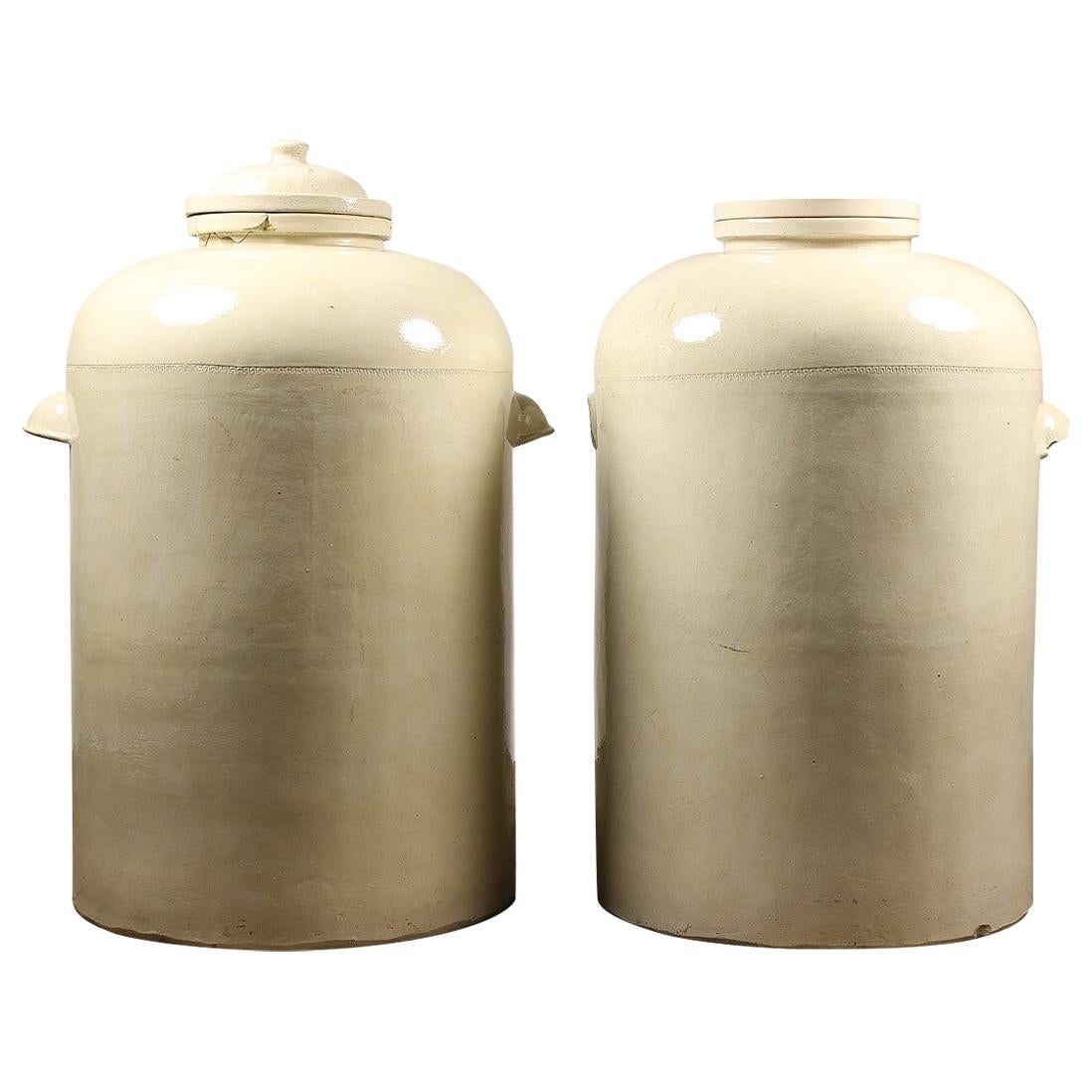 Antique Doulton Stoneware Chemical Jars, 20th Century For Sale