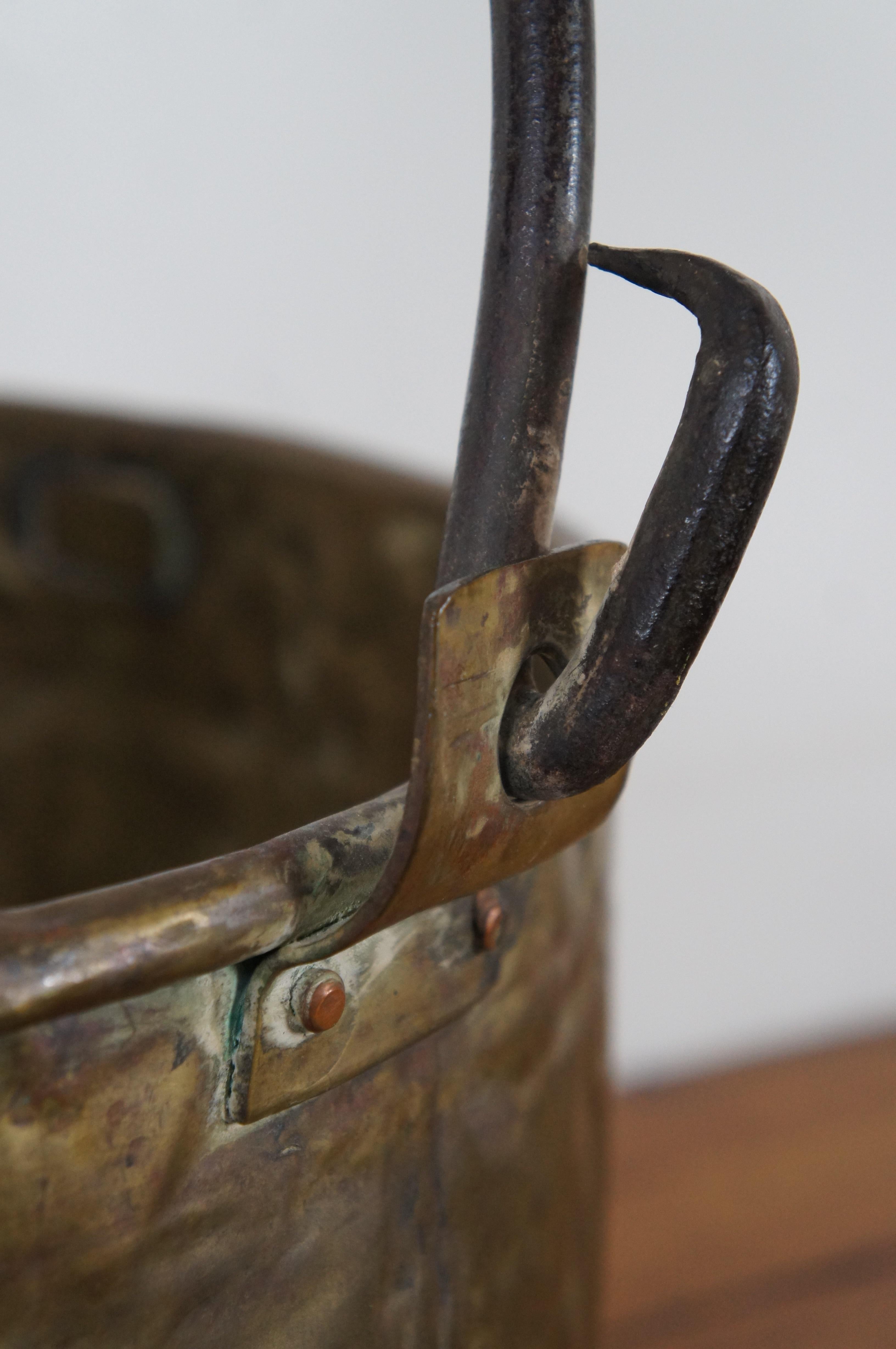 Antique Dovetailed Brass Copper Apple Butter Cauldron Kettle Boiler Pot For Sale 4