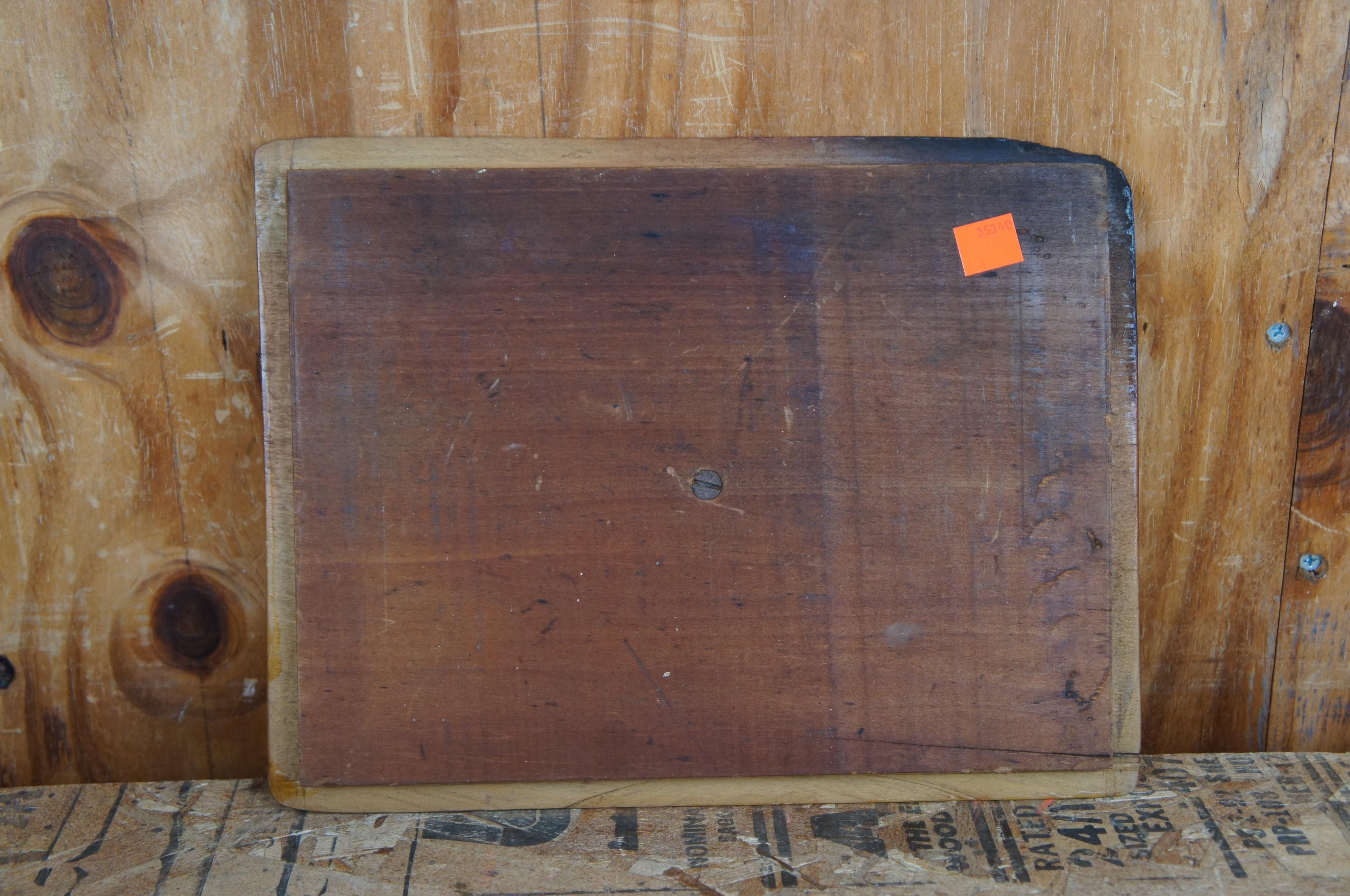 Antique Dovetailed Pine Farmhouse Lidded Keepsake Storage Letter Box 6