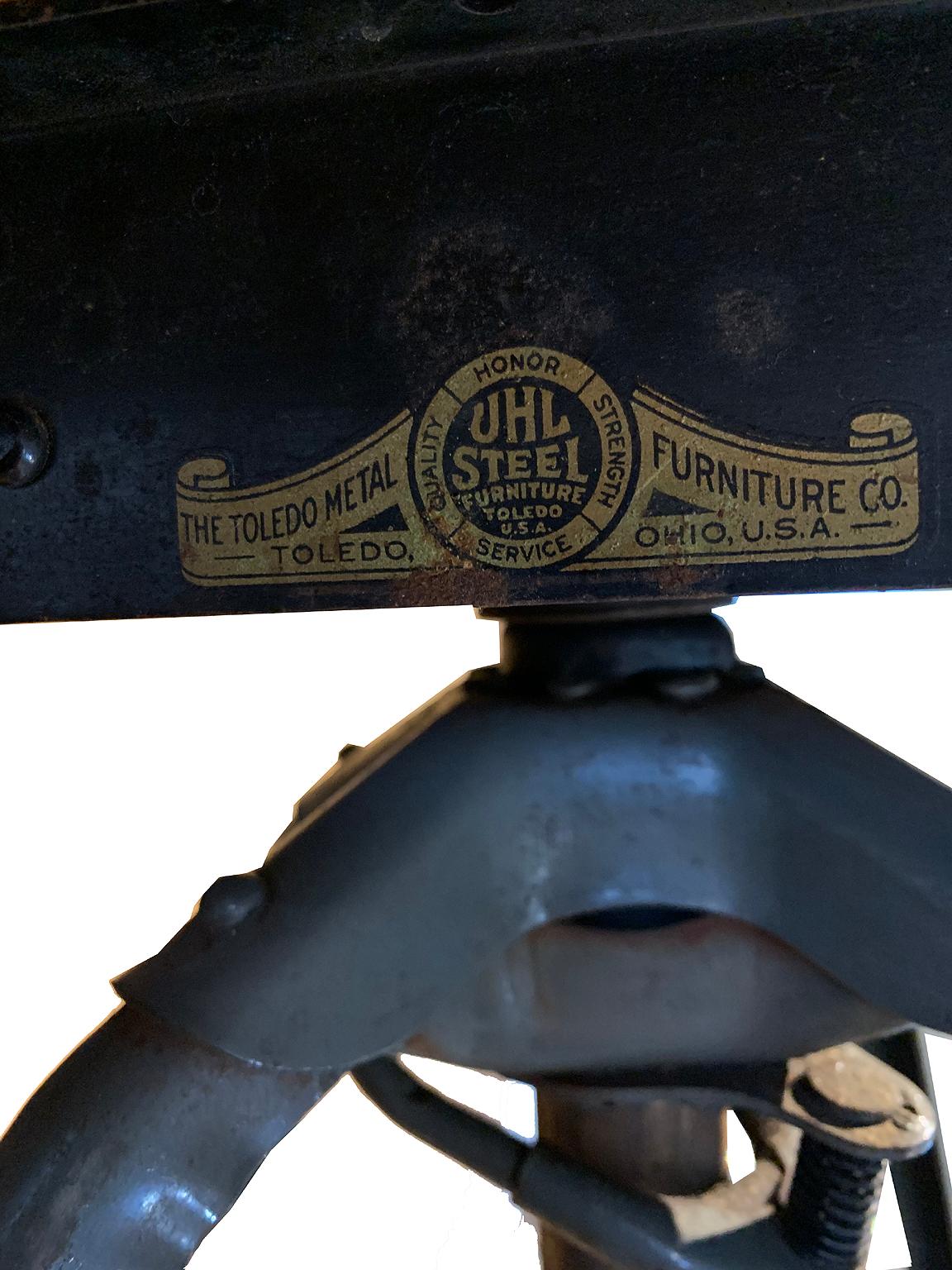Steel Antique Drafting Stool Adjustable