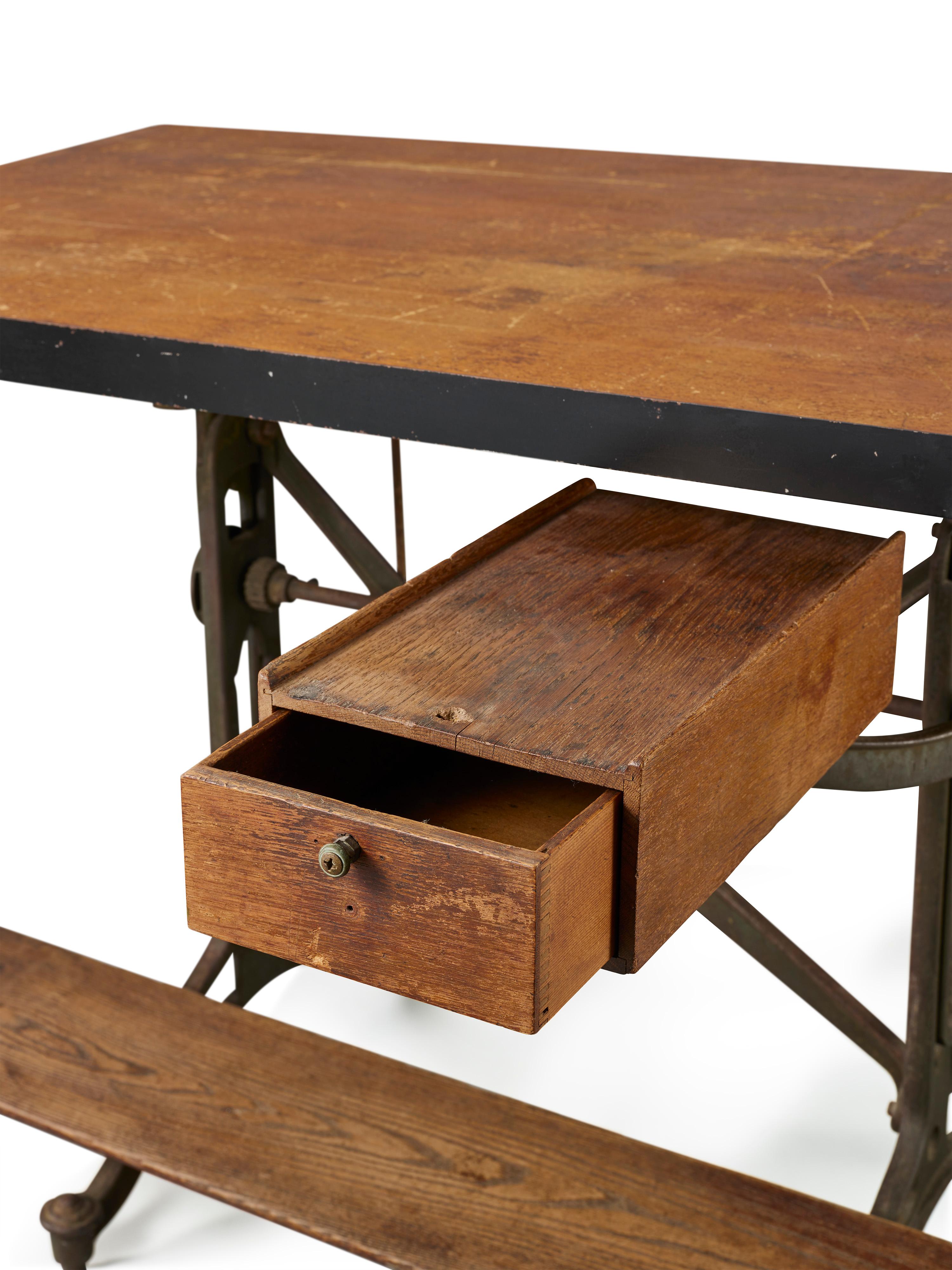 20th Century Original Keuffel and Esser Drafting Table For Sale