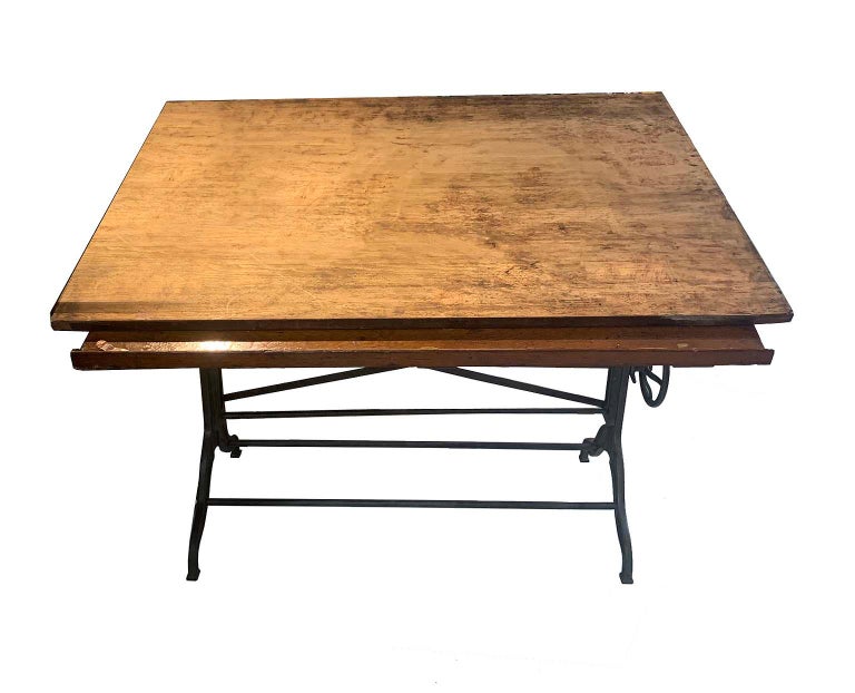 Antique Drafting Table Large at 1stDibs