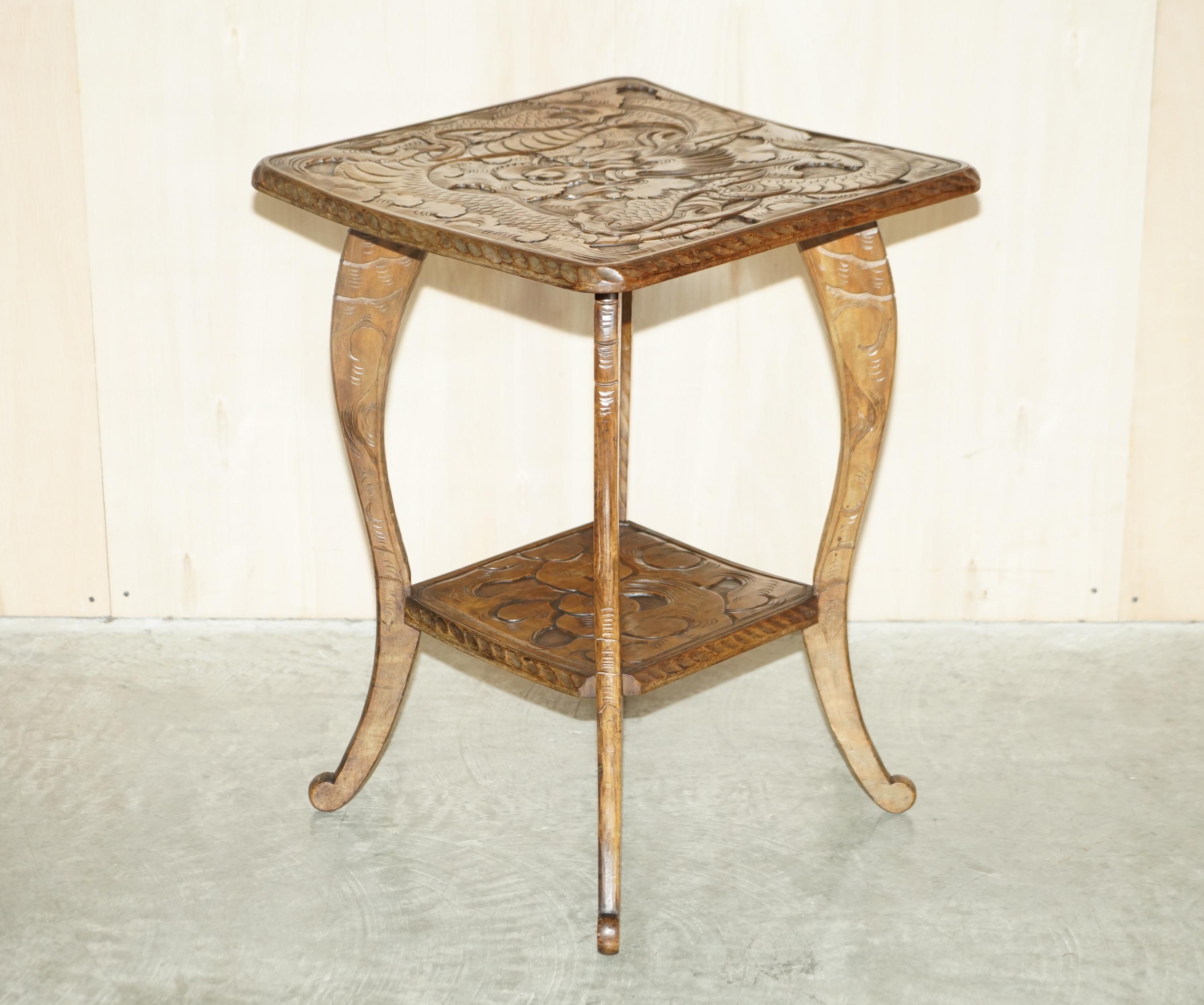 Royal House Antiques

Royal House Antiques is delighted to offer for sale this lovely Liberty’s London 1905 oriental hand carved Dragon mahogany side table.

Please note the delivery fee listed is just a guide, it covers within the M25 only for the