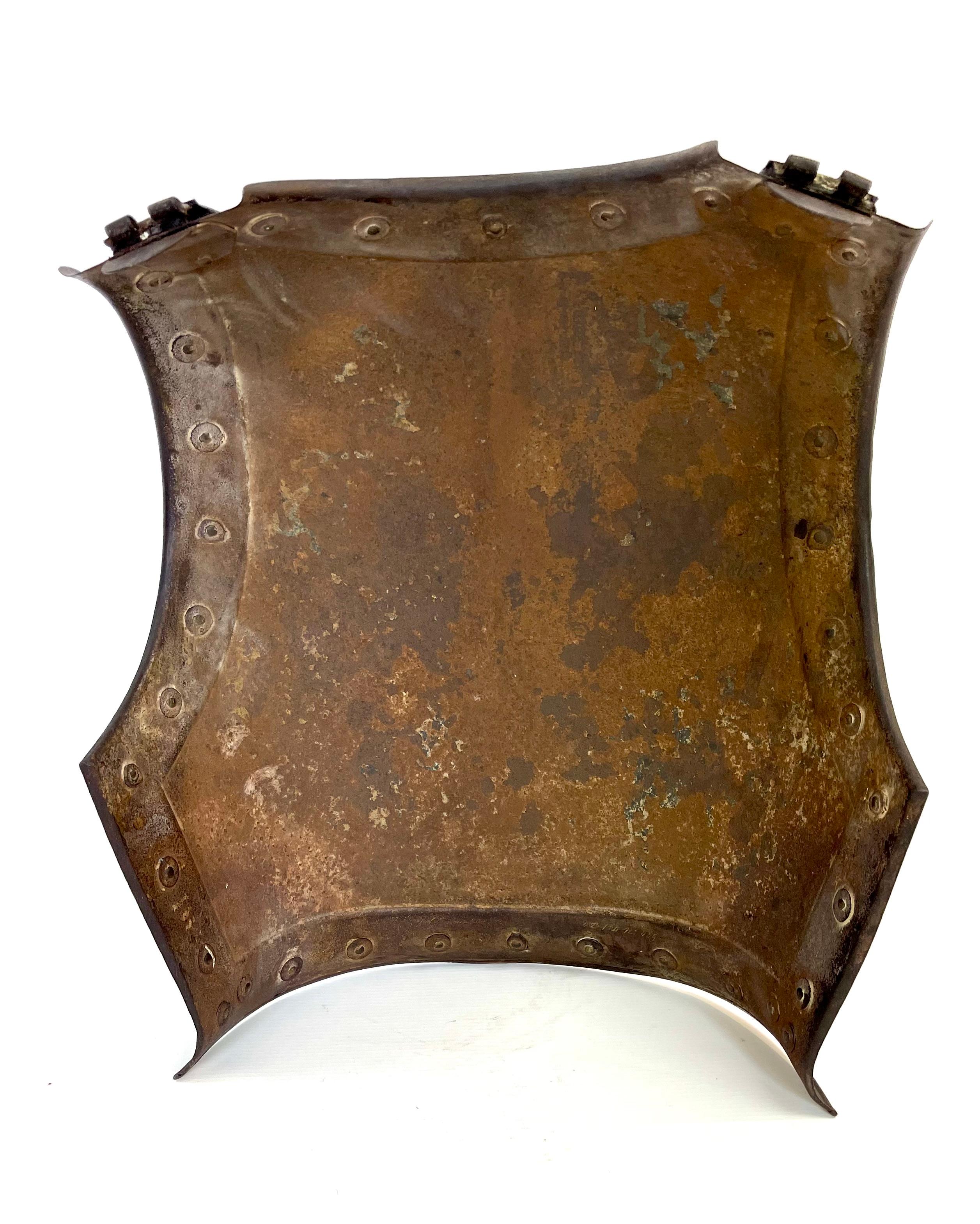 Metal Antique dragon armor breastplate from Napoleon Bonaparte's Imperial Army