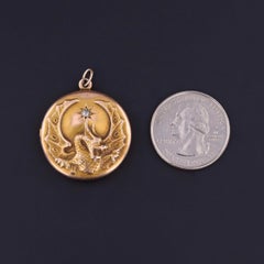 Antique Dragon Locket of 10k Gold