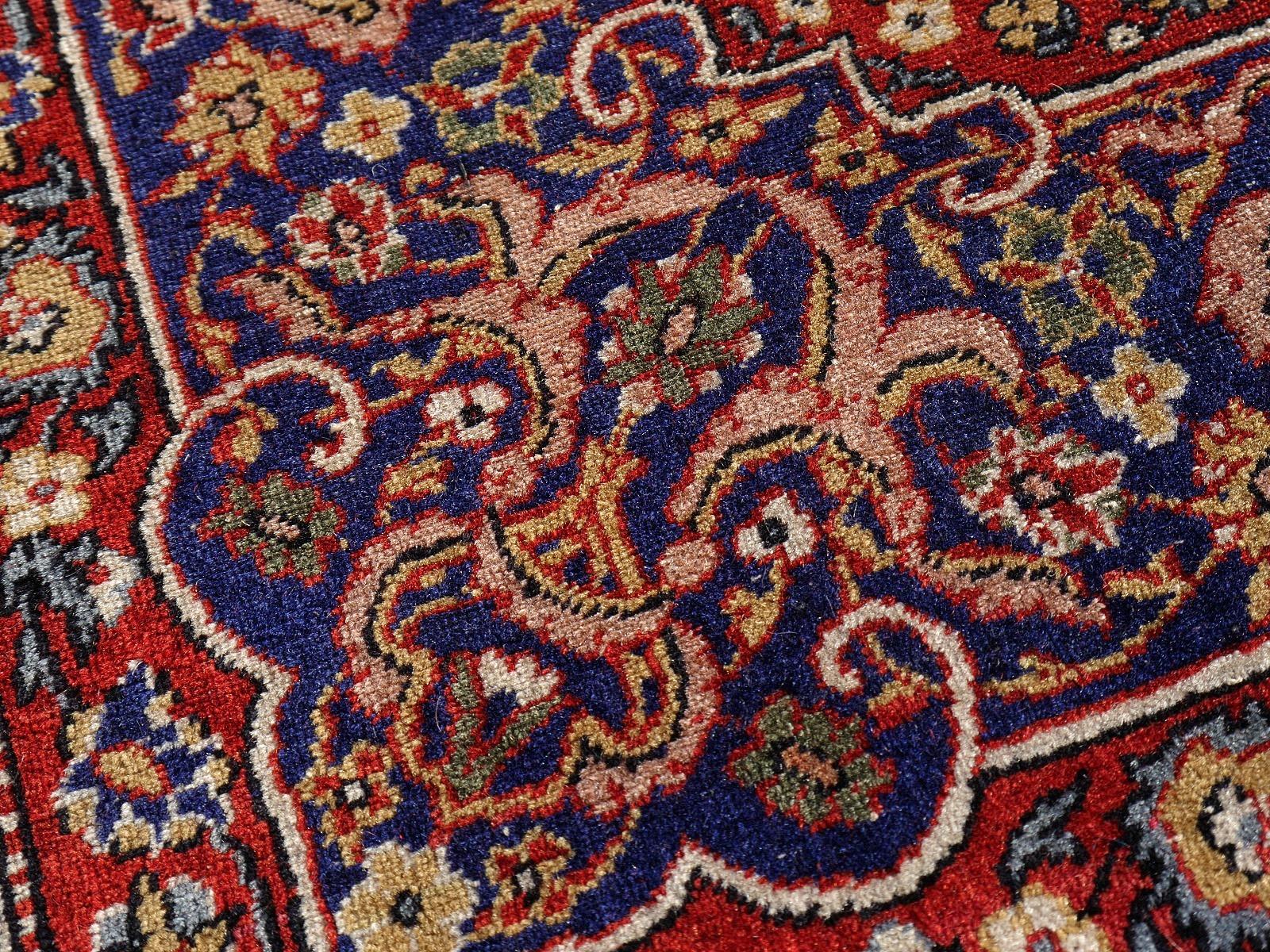 Antique Dragon Rug Hand Knotted in Hereke Turkish Carpet For Sale 12