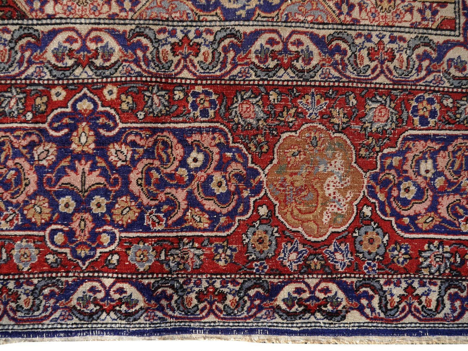 Hand-Knotted Antique Dragon Rug Hand Knotted in Hereke Turkish Carpet For Sale