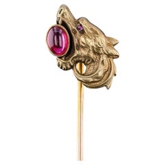 Antique Dragon Stickpin of 14k Gold