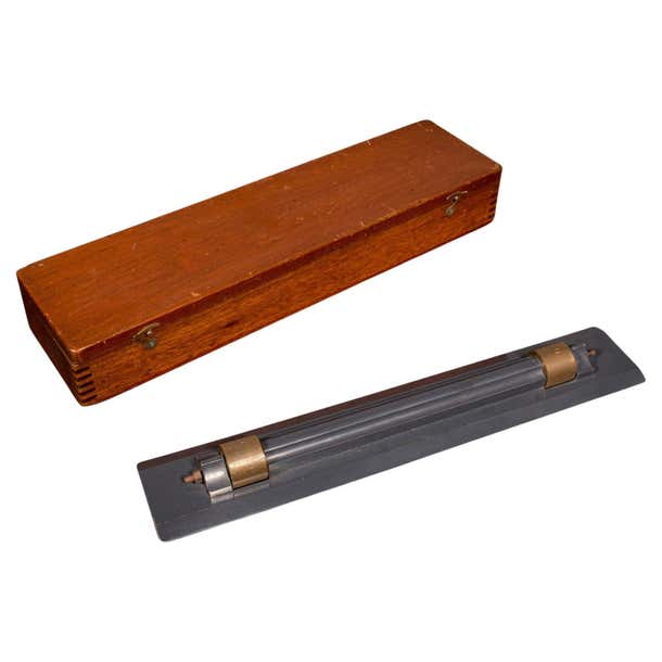 Antique Draughtsman's Rolling Ruler, English, Cartographer's Instrument ...