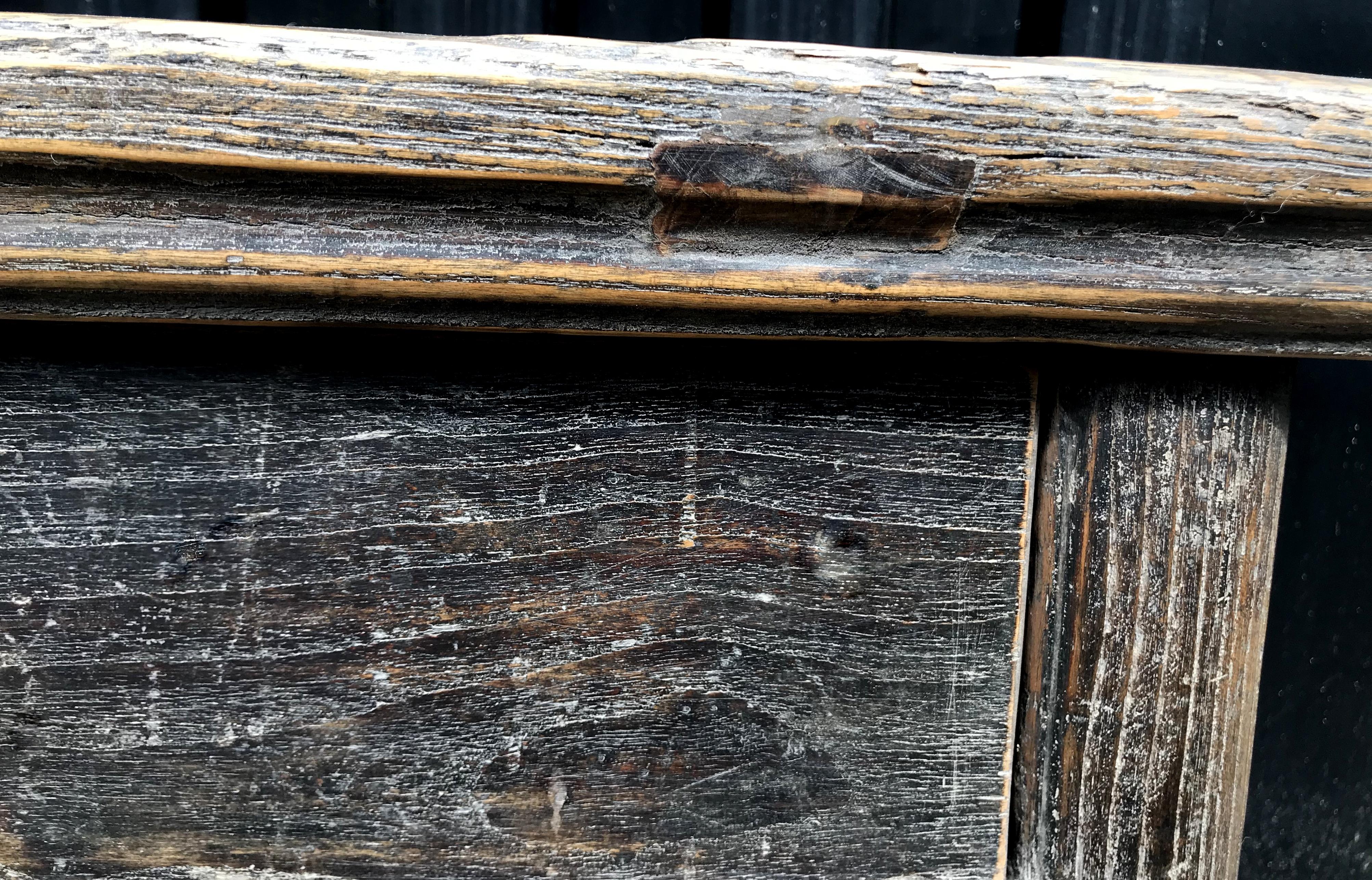 Antique Drawer Sideboard with Dark Patina 2