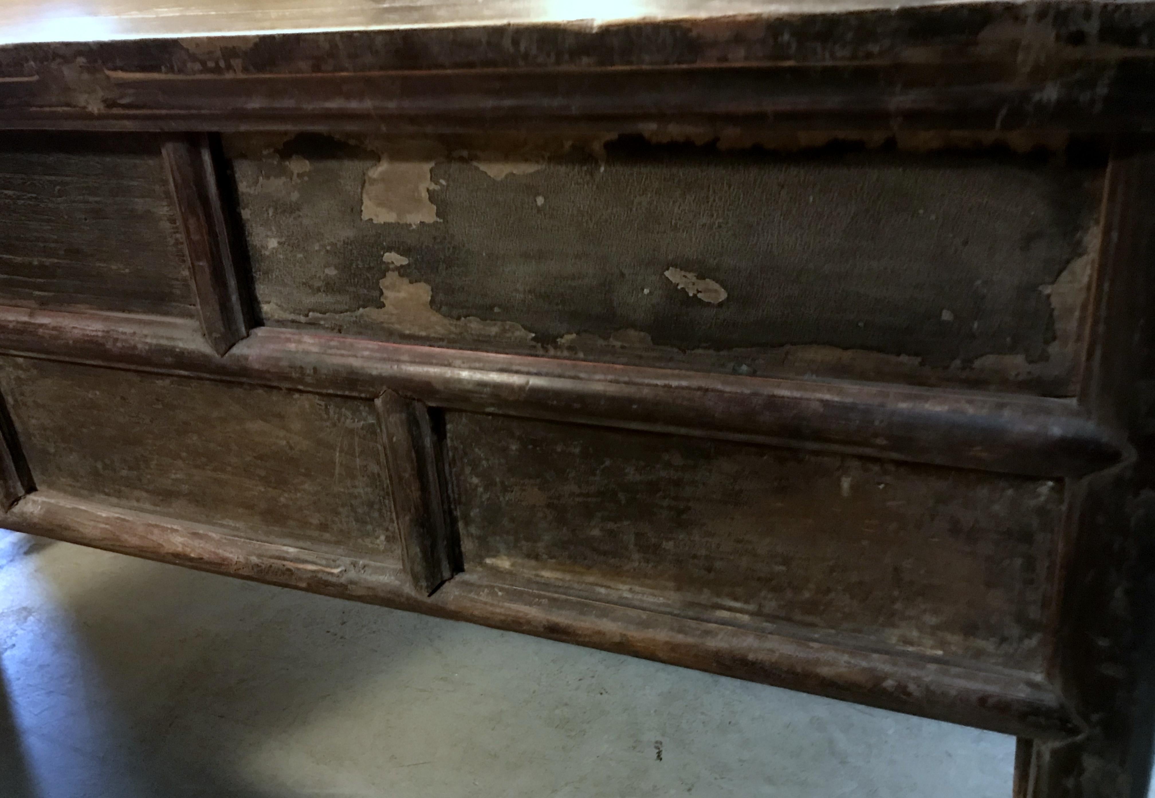 Antique Drawer Sideboard with Dark Patina 3