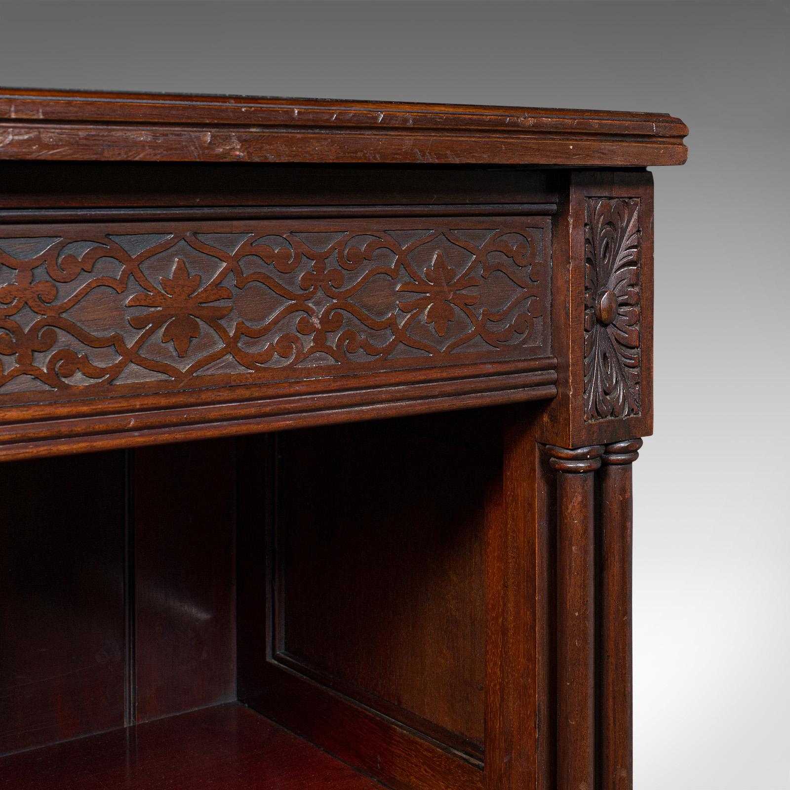 Antique Drawing Room Book Cabinet, English, Walnut, Bookshelves, Victorian, 1880 In Good Condition In Hele, Devon, GB
