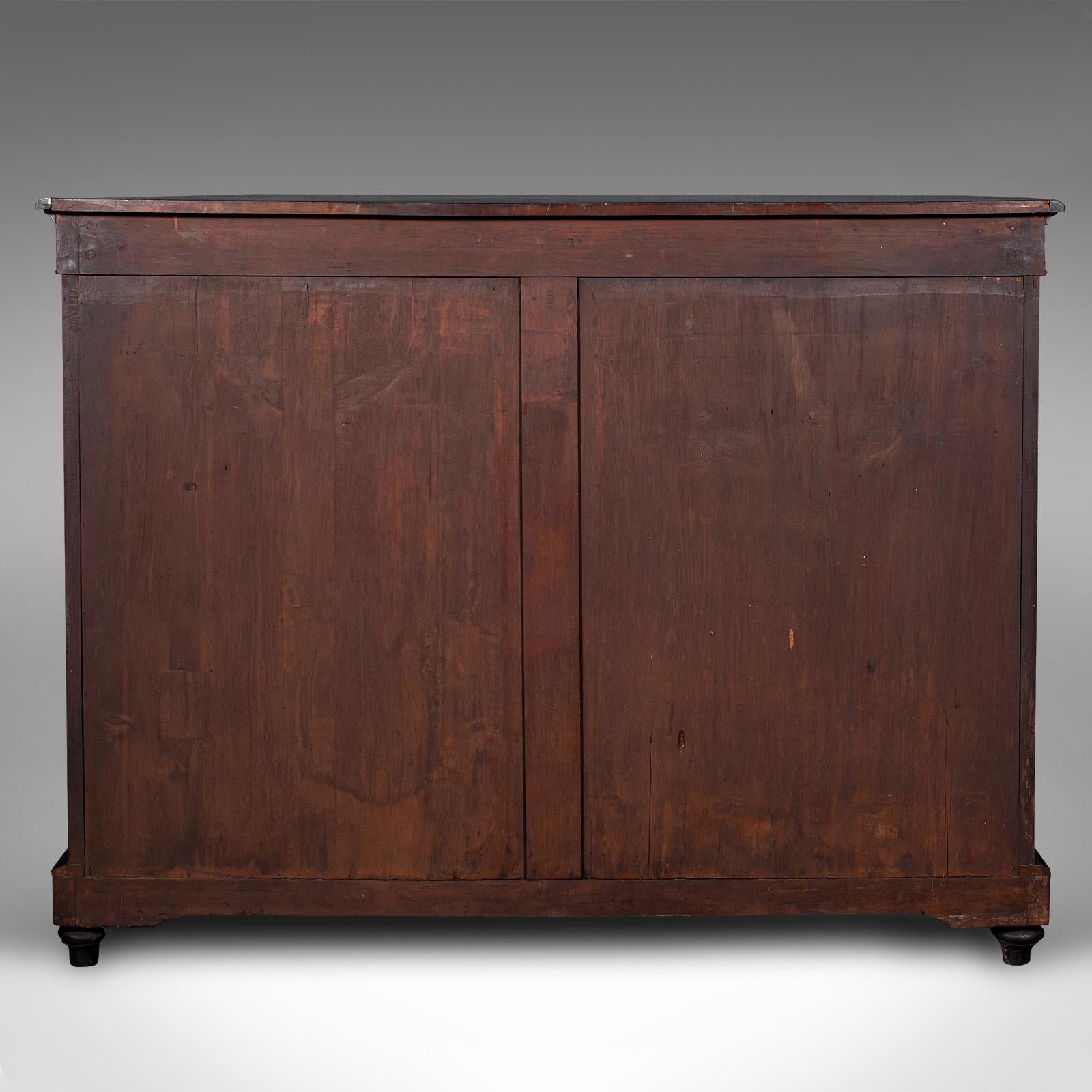 19th Century Antique Drawing Room Credenza, English, Walnut, Display Cabinet, Victorian, 1850 For Sale