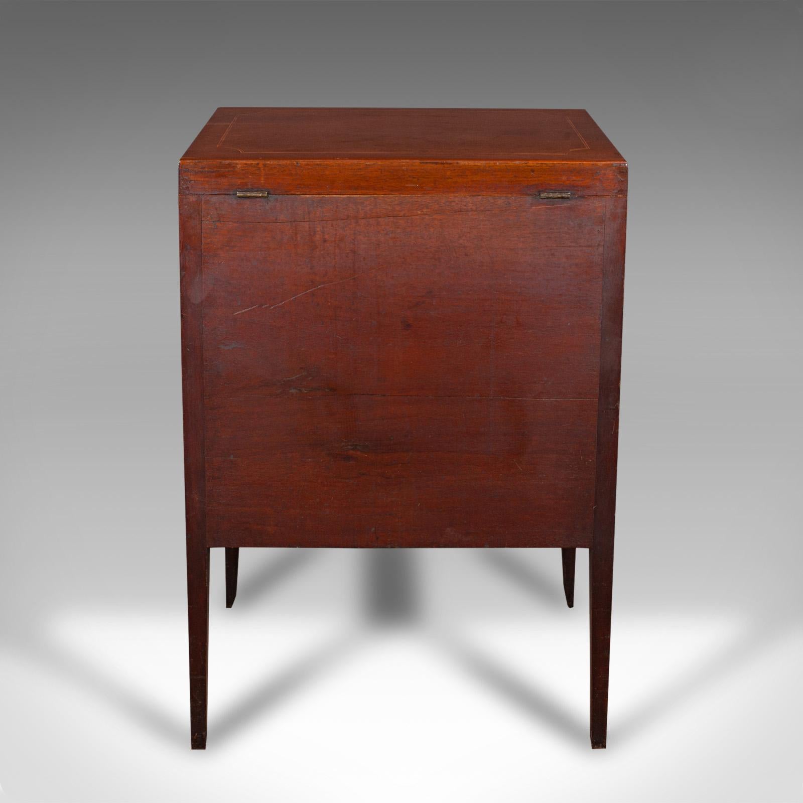 Antique Drawing Room Show Cabinet, English, Burr Walnut, Chest on Stand, Regency For Sale 1