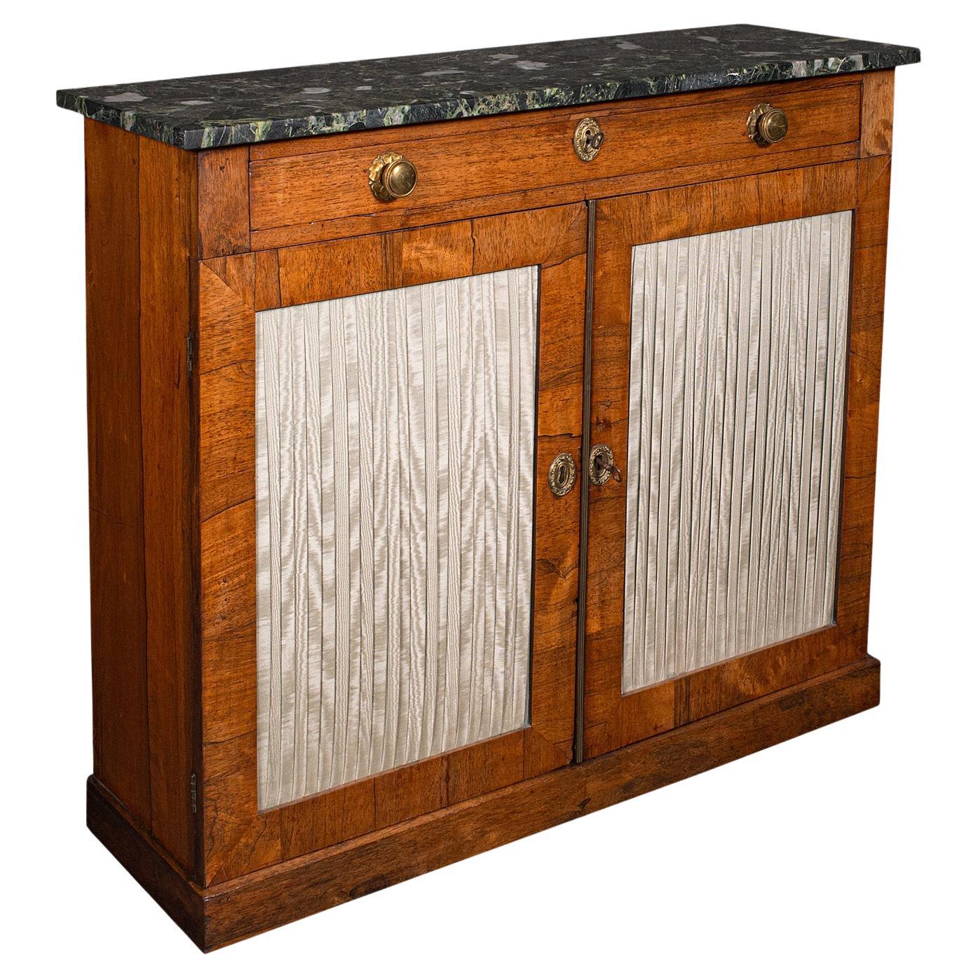 Antique Drawing Room Side Cabinet, English, Bookcase, Chiffonier, Regency, 1820