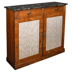 Antique Drawing Room Side Cabinet, English, Bookcase, Chiffonier, Regency, 1820