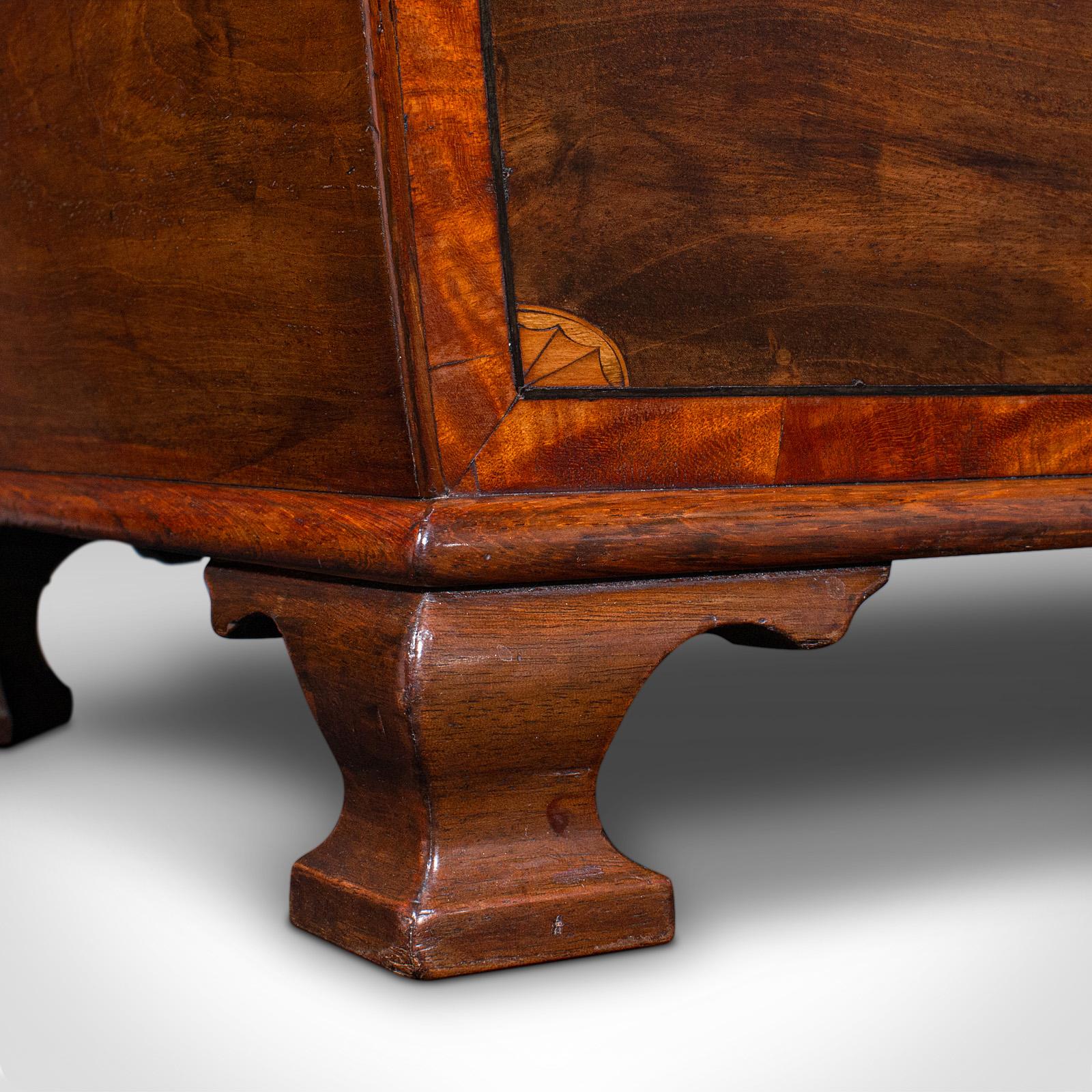 Caja antigua para mezclar té, inglesa, caddy para hojas sueltas, Regencia, 1820 en venta 5