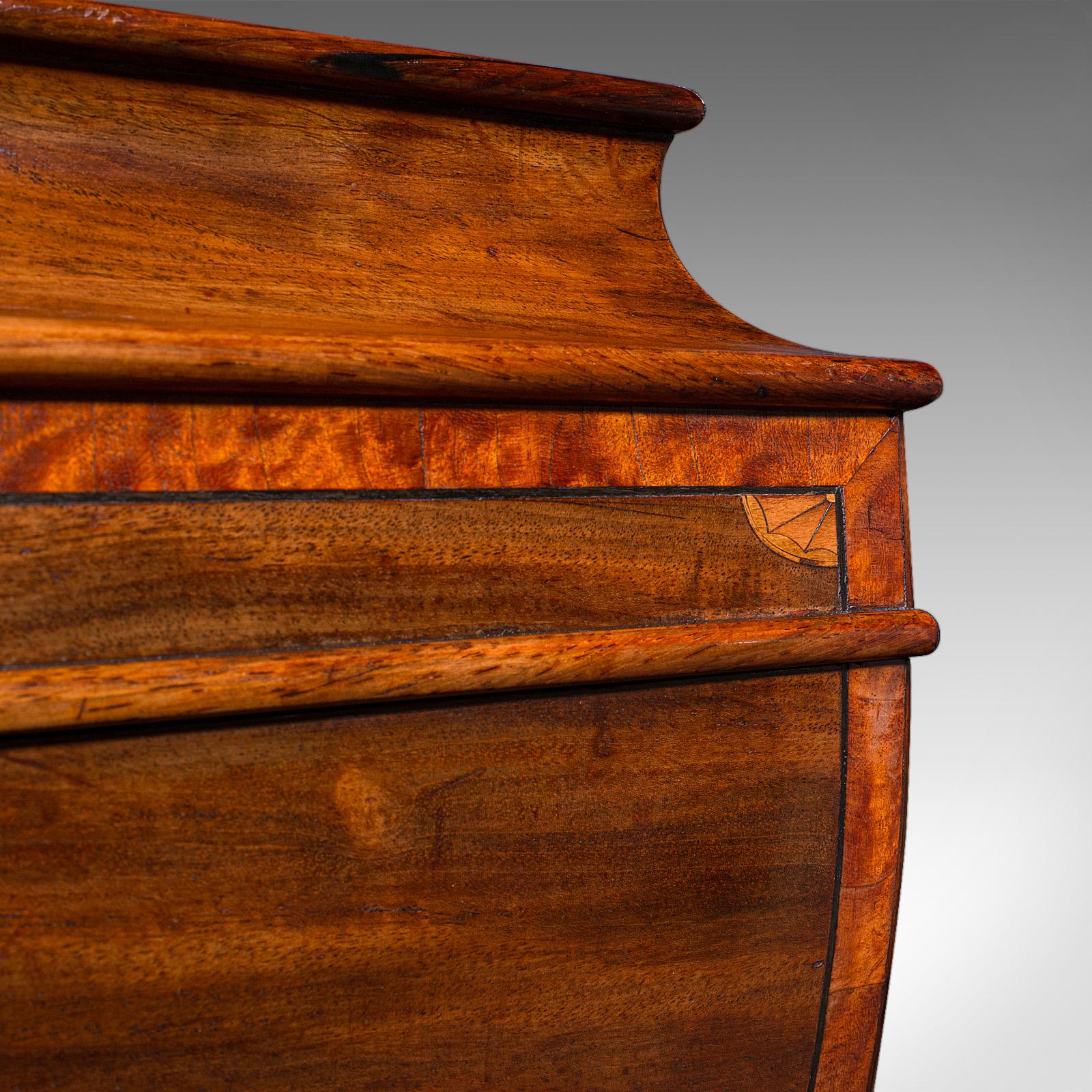 Caja antigua para mezclar té, inglesa, caddy para hojas sueltas, Regencia, 1820 en venta 3