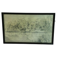 Dessins anciens « Vue de la rivière Charles à Boston » 1927