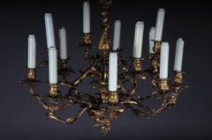 Antique Dresden Baroque Chandelier, circa 1880