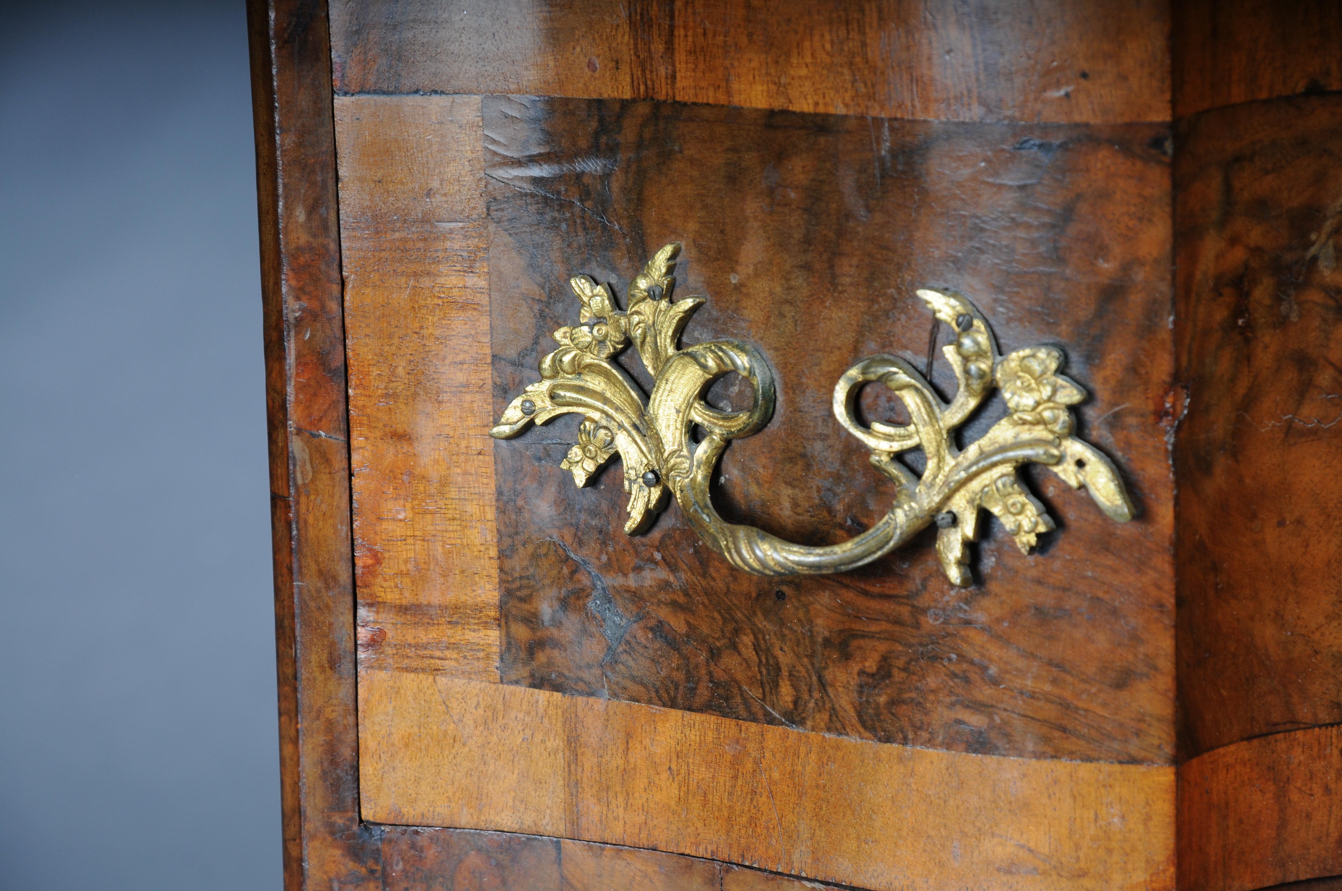 Antica cassettiera di Dresda, in Oak con impiallacciatura in noce, 1870 ca. in vendita 4