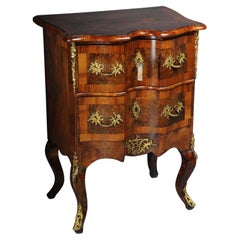 Antica cassettiera di Dresda, in Oak con impiallacciatura in noce, 1870 ca.