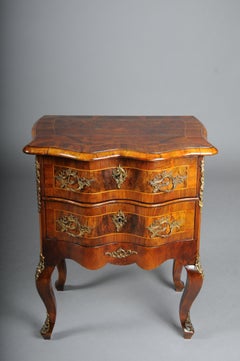 Antique Dresden Chest of Drawers, Oak with Walnut Veneer, circa 1870 No.2