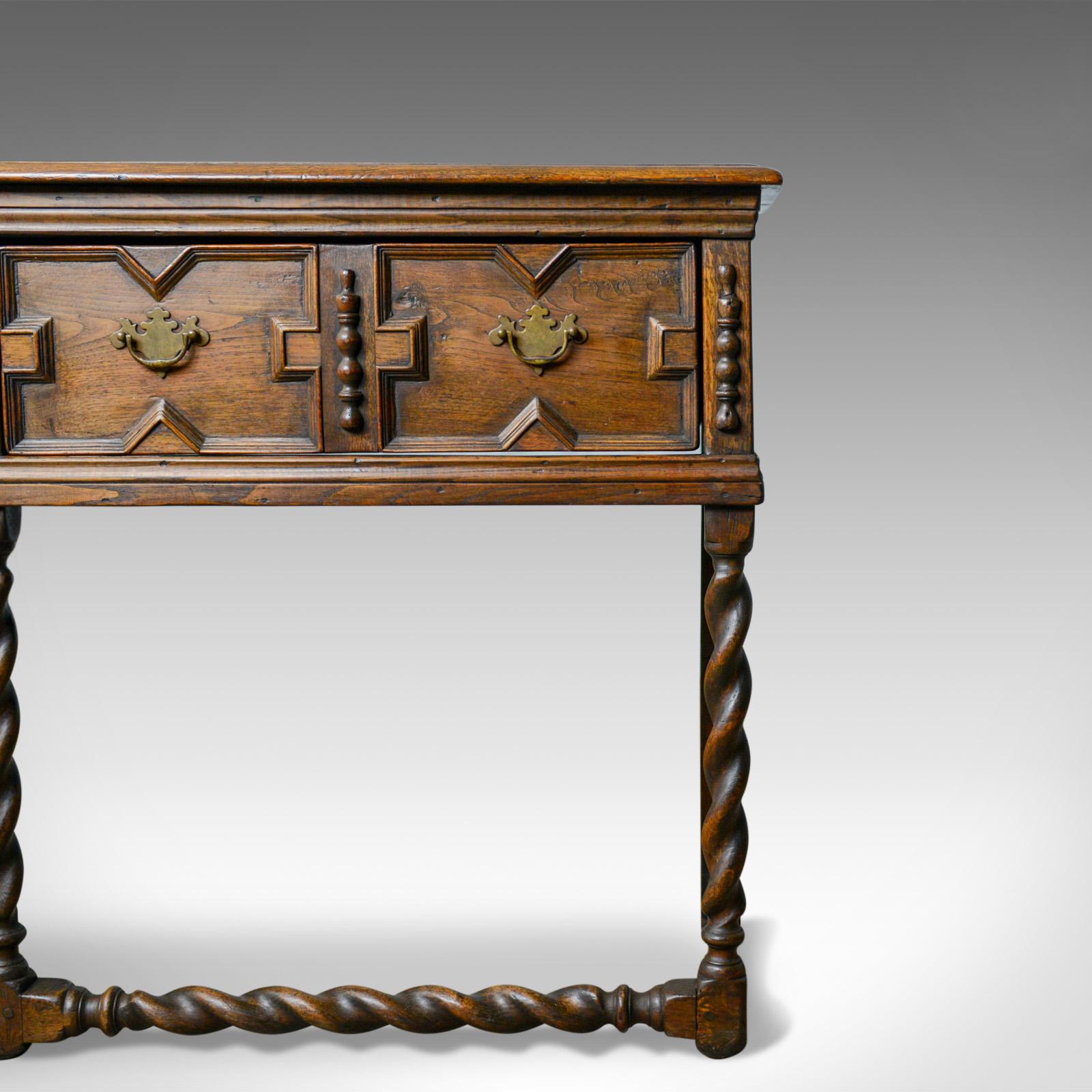 Antique Dresser Base, Early 18th Century, English, Oak, Sideboard, circa 1700 2