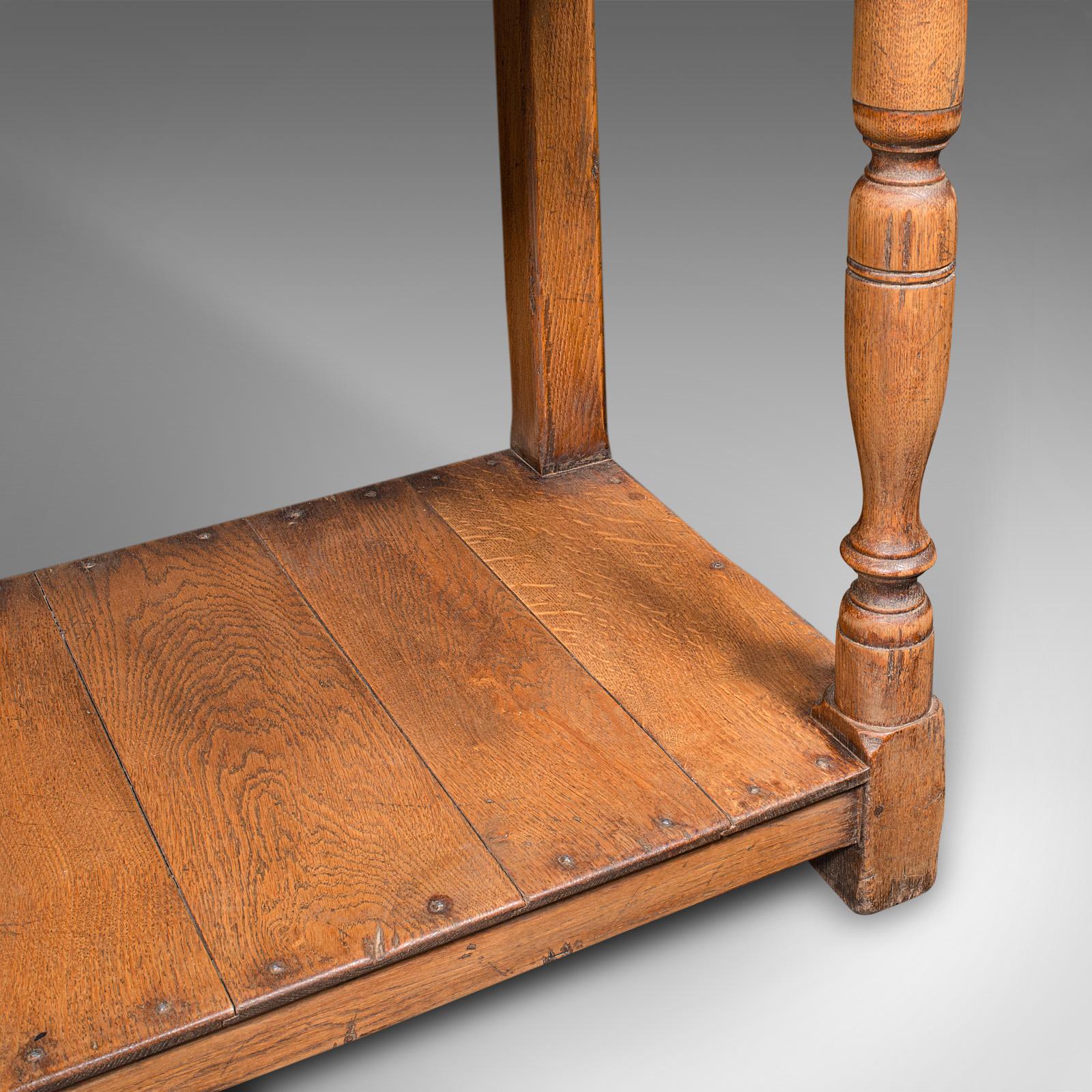 Antique Dresser Base, English Oak Kitchen Sideboard, Georgian Revival, Edwardian For Sale 6