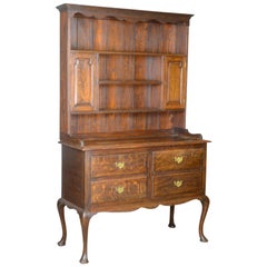 Used Dresser, English, Oak, Victorian, Country Kitchen, Sideboard, circa 1870