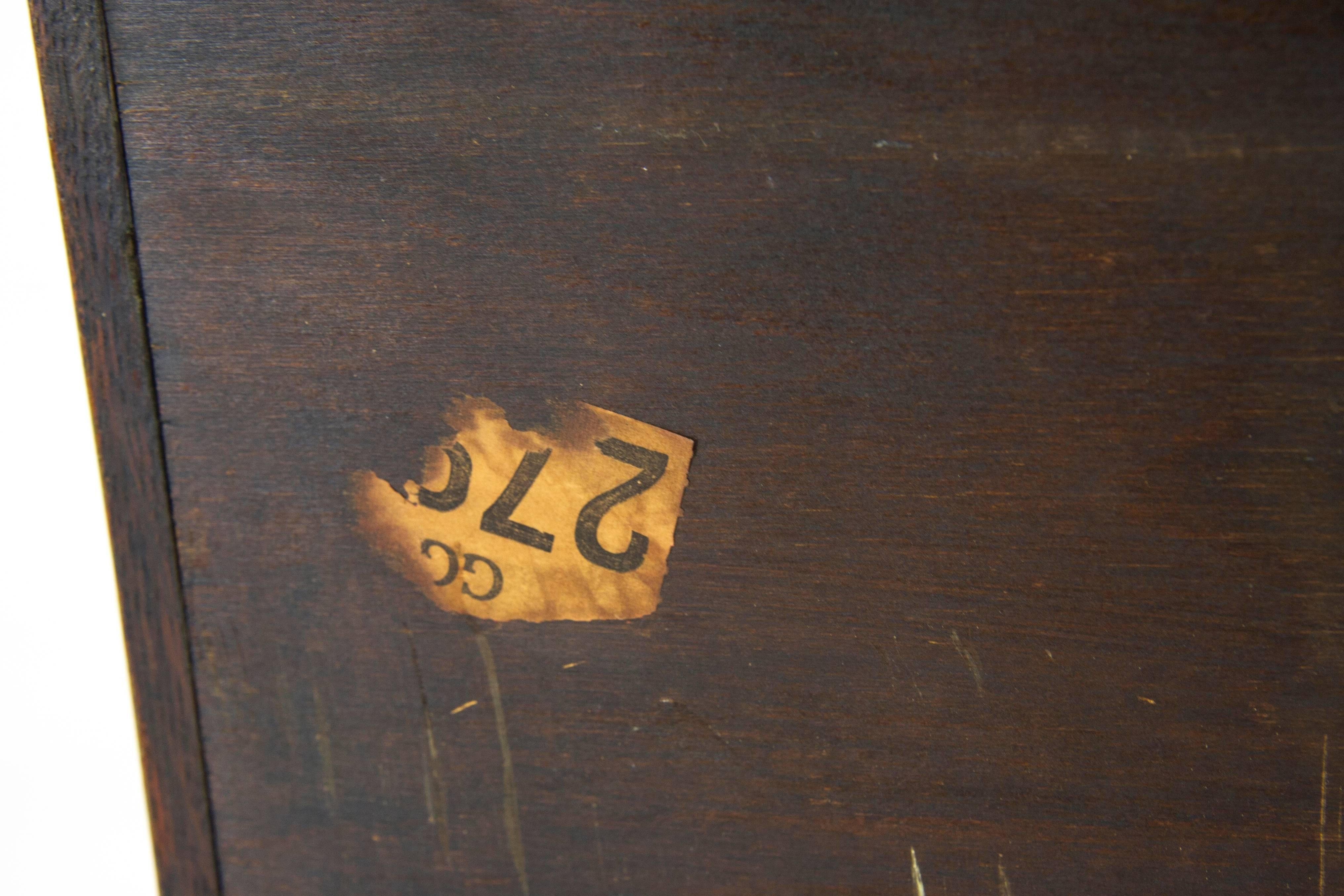 Antique Dresser:: Tiger Oak Dresser:: Five-Drawer Dresser:: Scotland:: 1890 REDUCED ! 3