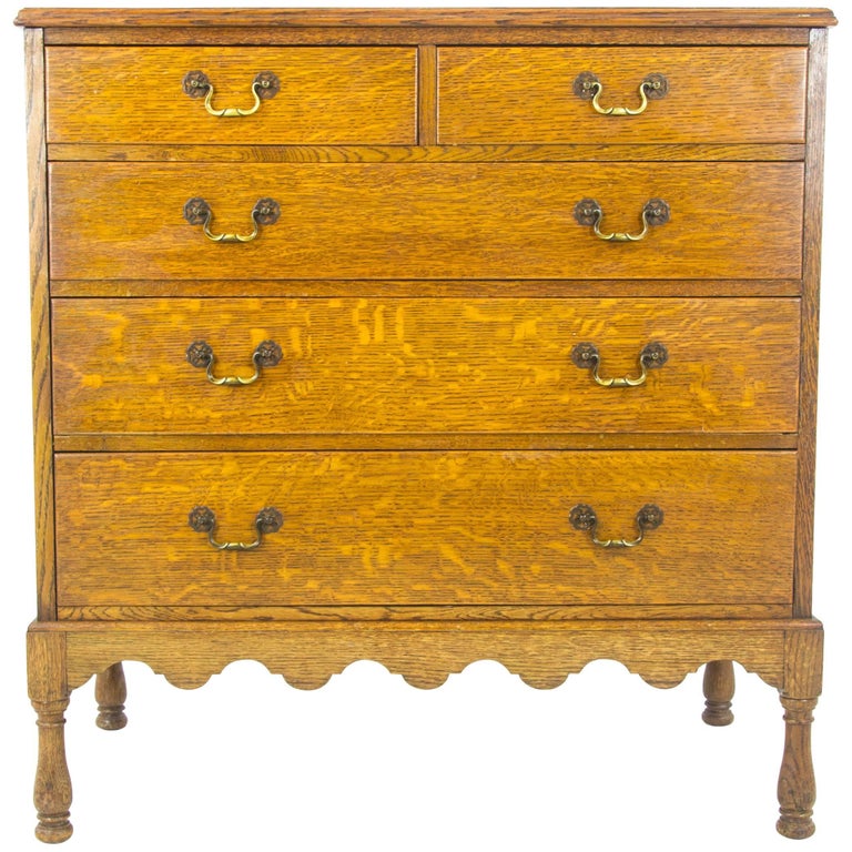 Antique Tiger Oak Dresser 2 For, Tiger Oak Dresser Value