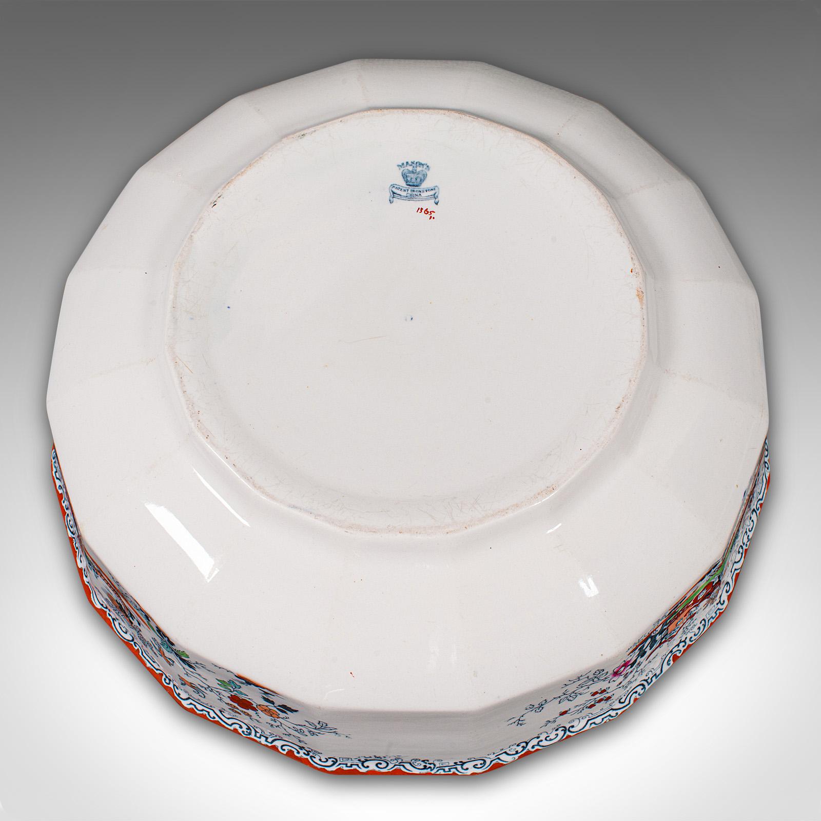 Antique Dressing Room Washbowl, Ewer, English, Ceramic, Basin, Jug, Victorian For Sale 7