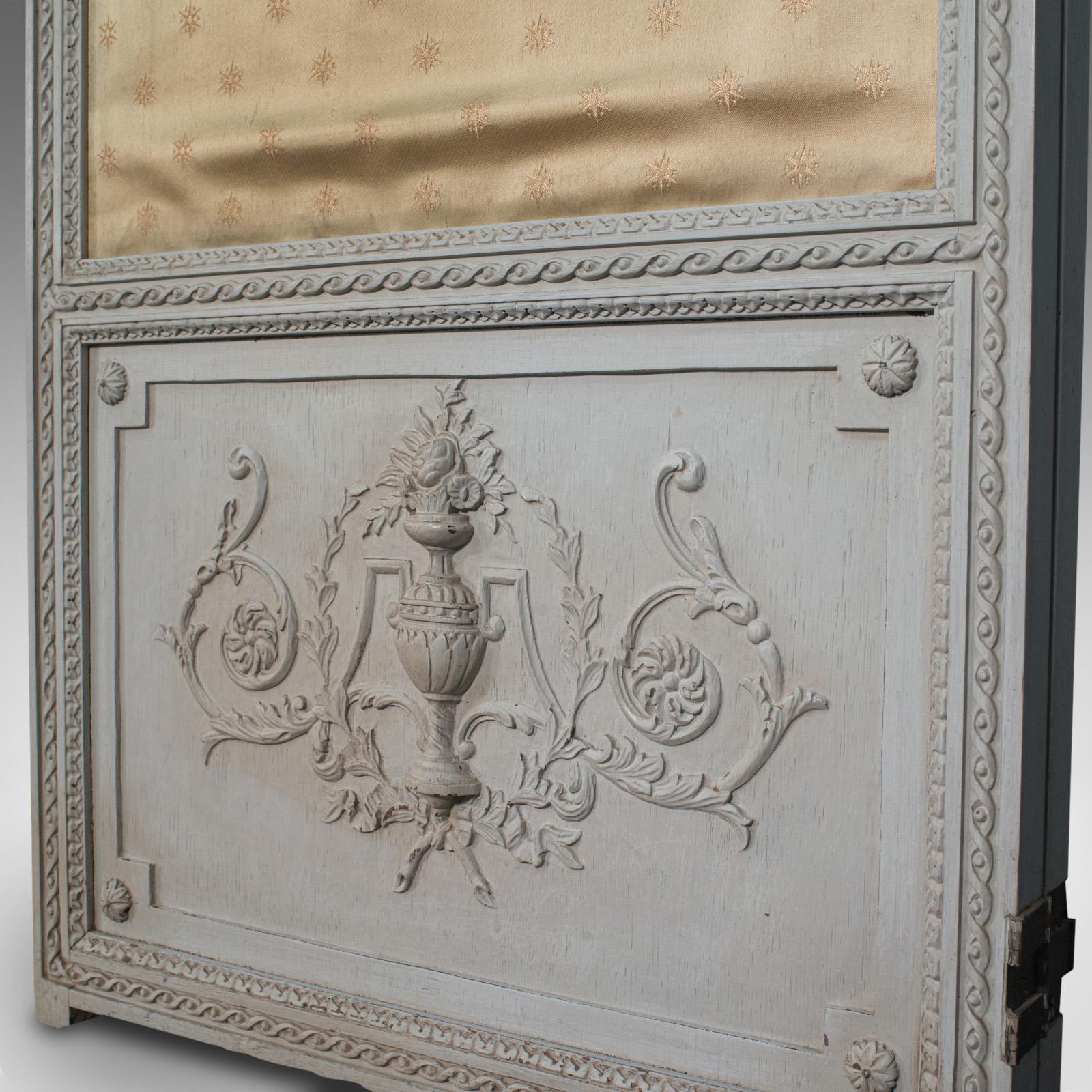 Antique Dressing Screen, Italian, Mahogany, Privacy, Room Divider, Victorian 8