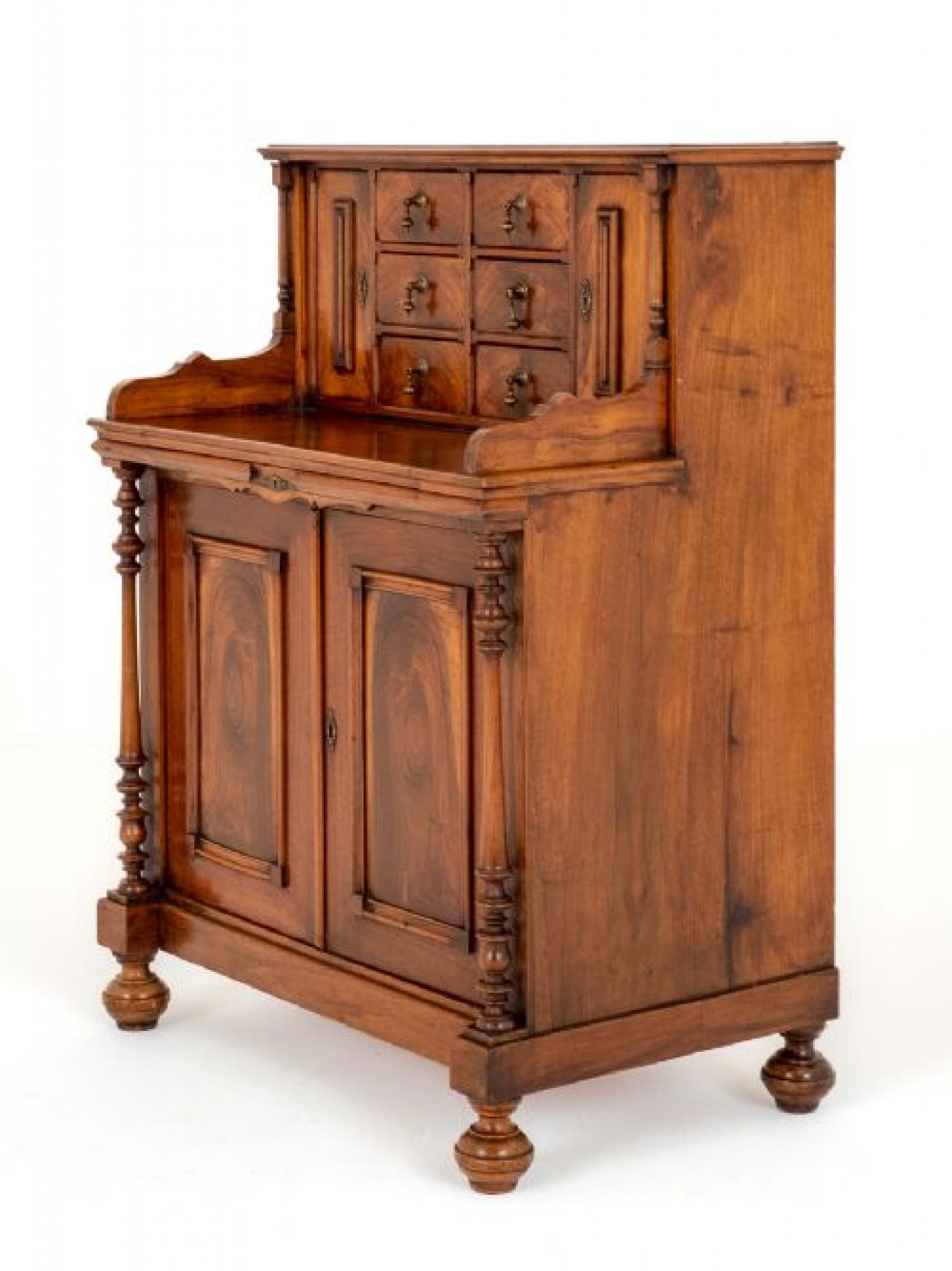 Late 19th Century Antique Dressing Table French Walnut, 1880
